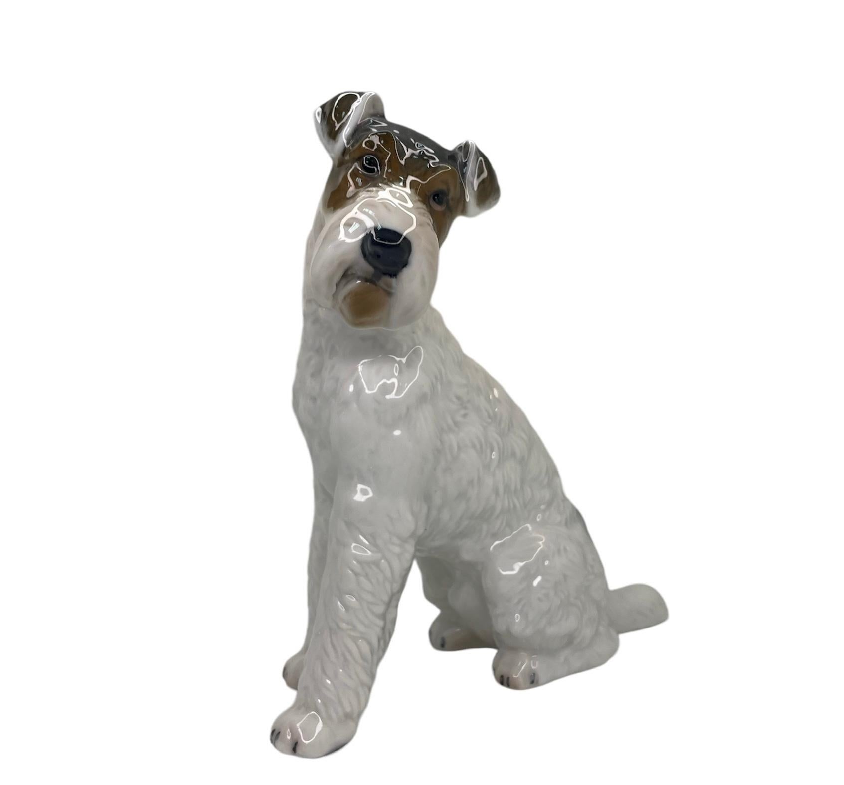 Rosenthal Porcelain Figurine Of A Fox Terrier Dog For Sale 2