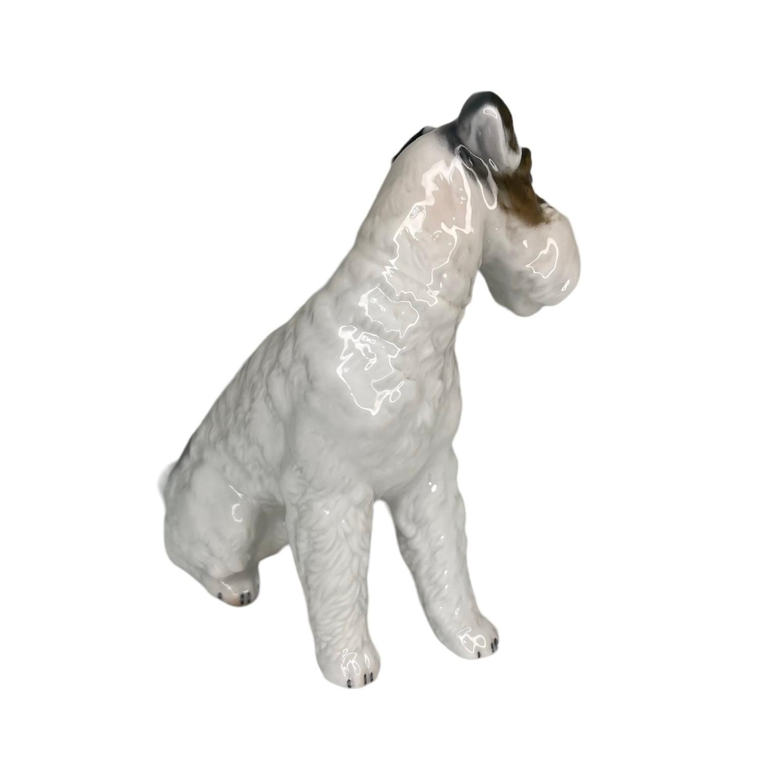 20th Century Rosenthal Porcelain Figurine Of A Fox Terrier Dog For Sale