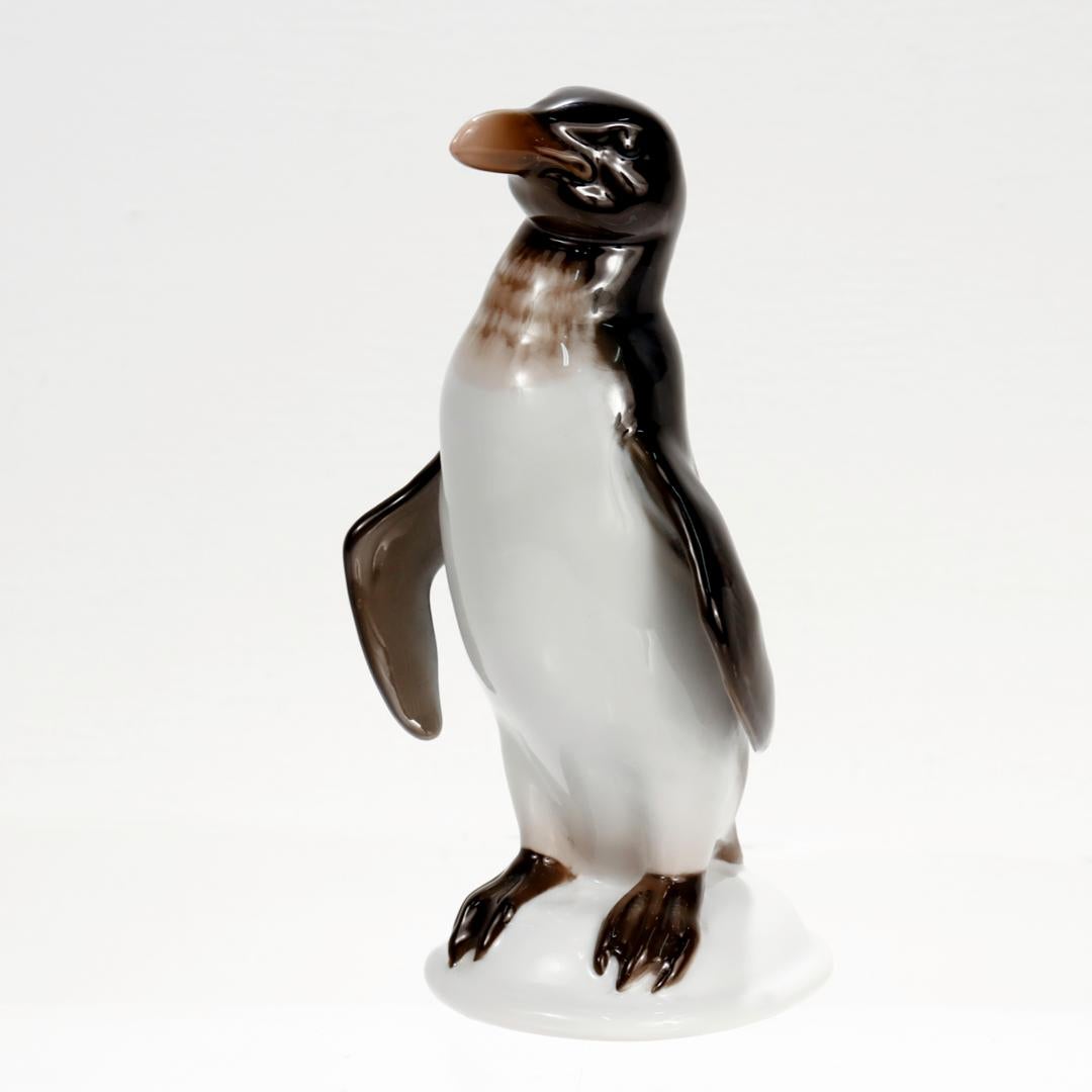 Porzellanfigur eines Penguins von Rosenthal (Moderne der Mitte des Jahrhunderts) im Angebot
