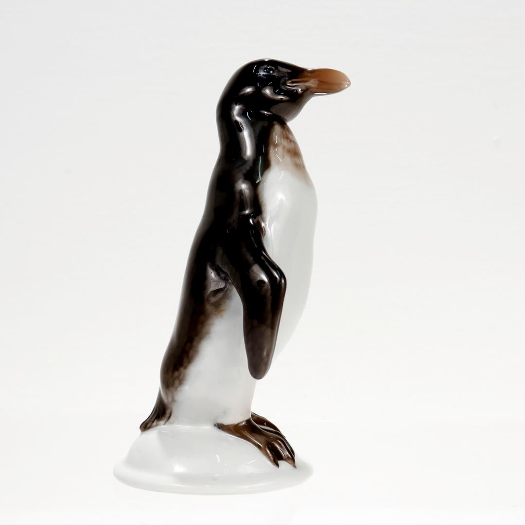 Rosenthal Porcelain Figurine of a Penguin In Good Condition For Sale In Philadelphia, PA