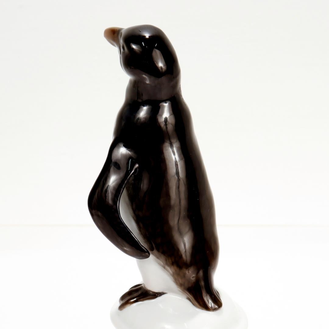 20th Century Rosenthal Porcelain Figurine of a Penguin For Sale