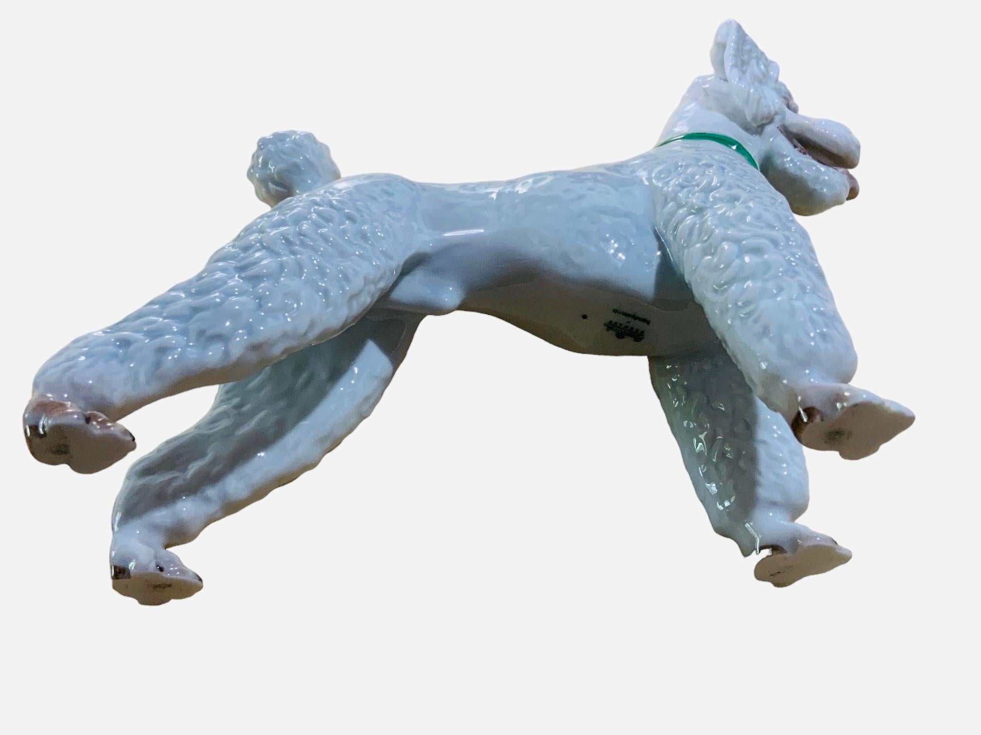 Hand-Painted Rosenthal  Porcelain Figurine of a Poodle Dog For Sale