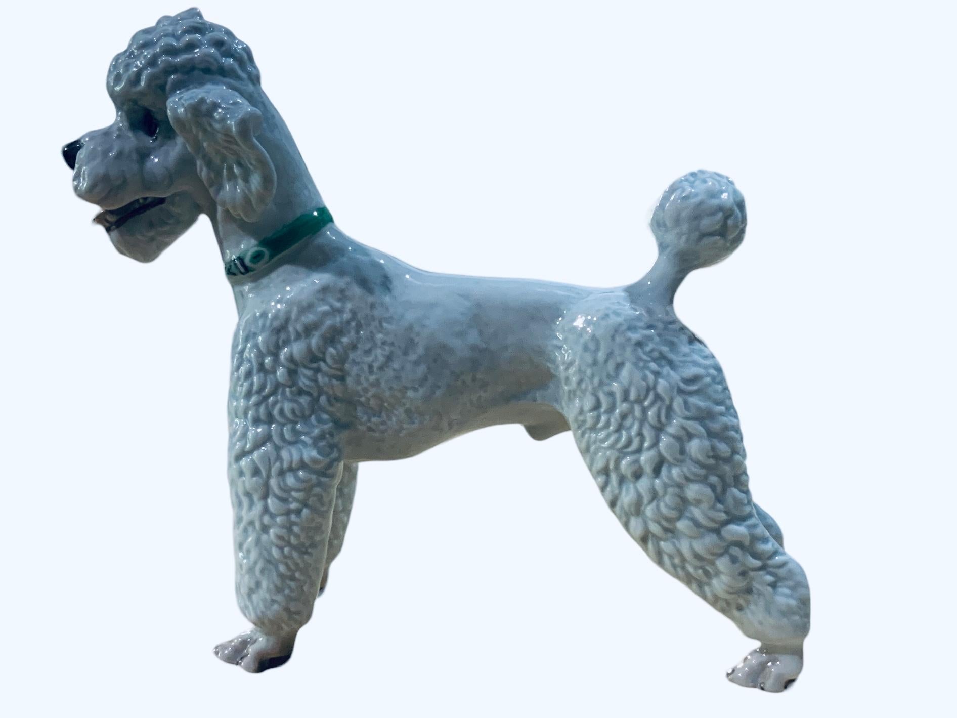 20th Century Rosenthal  Porcelain Figurine of a Poodle Dog For Sale