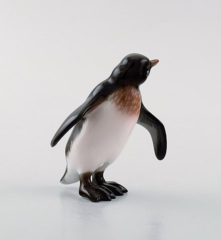 Modern Rosenthal Porcelain Figurine, Penguin Young, 1950s