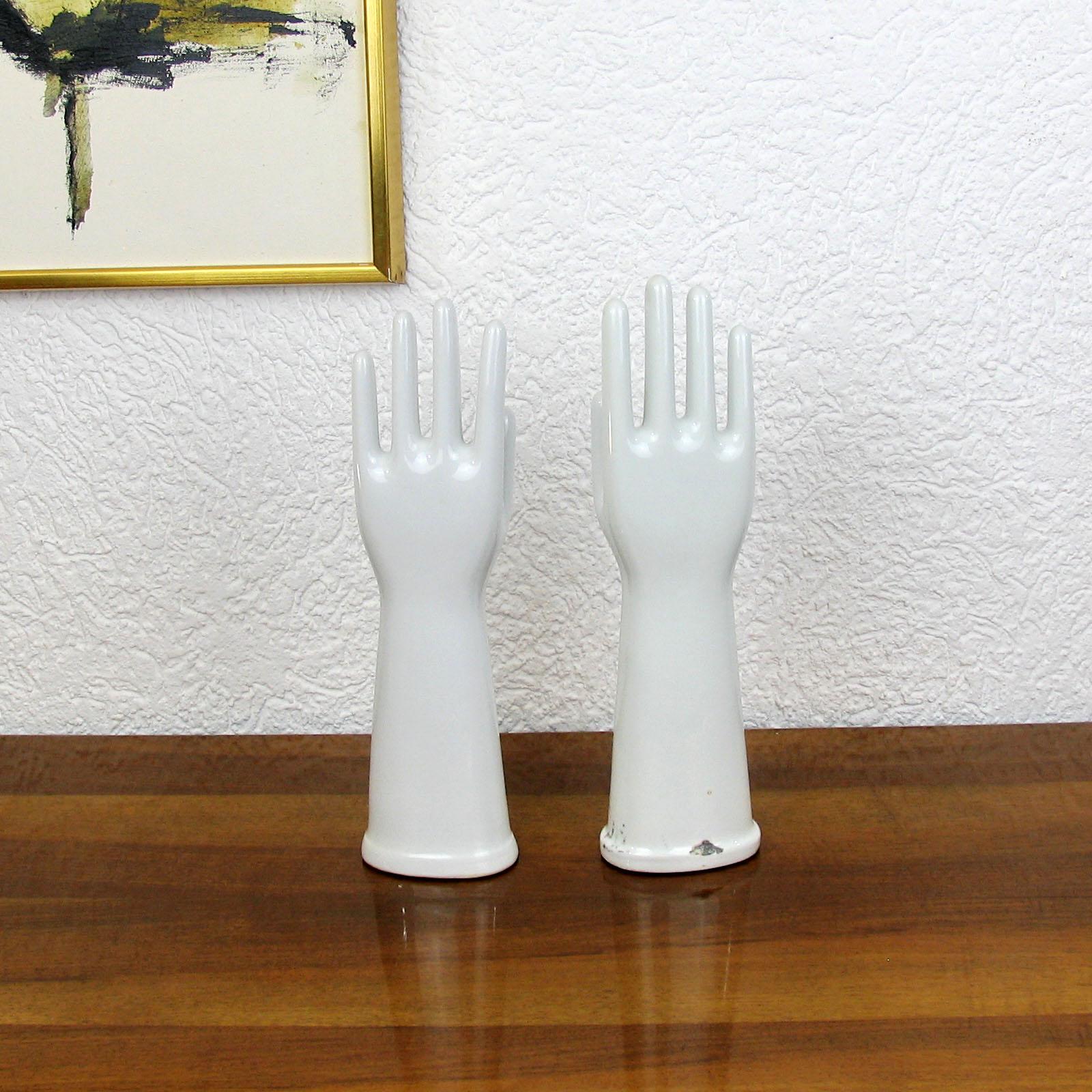 Industrial Rosenthal Porcelain Hands, Germany, 1950s For Sale