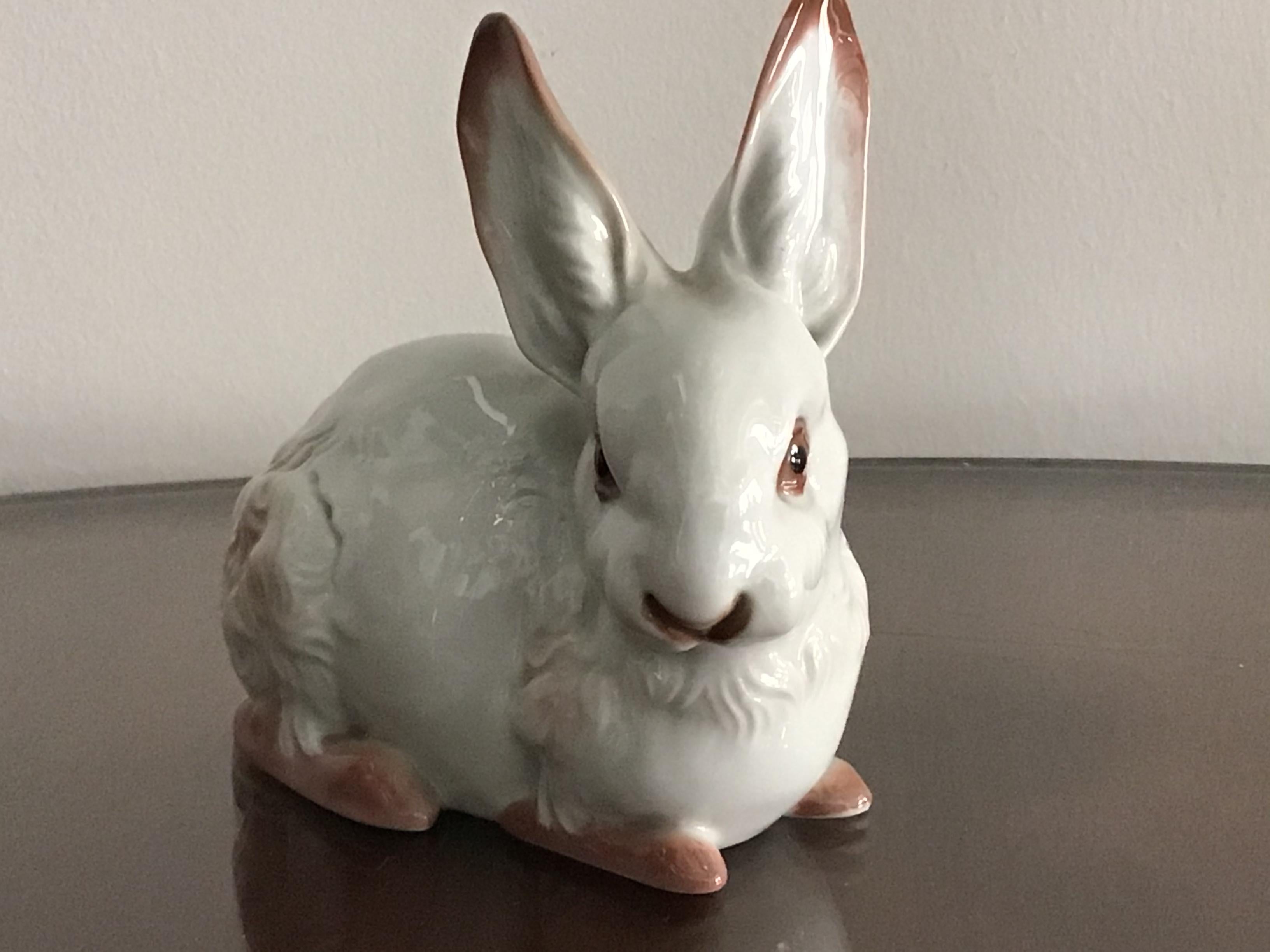 Mid-20th Century Rosenthal Porcelain Rabbit 1960 Germany 