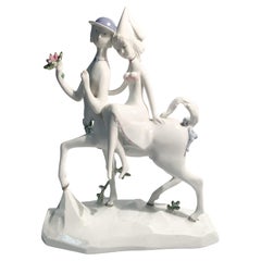 Rosenthal-Porzellanskulptur von Raymond Peynet Centaur mit Prinzessin 1957