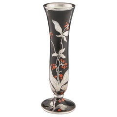 Rosenthal Porcelain Silver Overlay Vase 1935