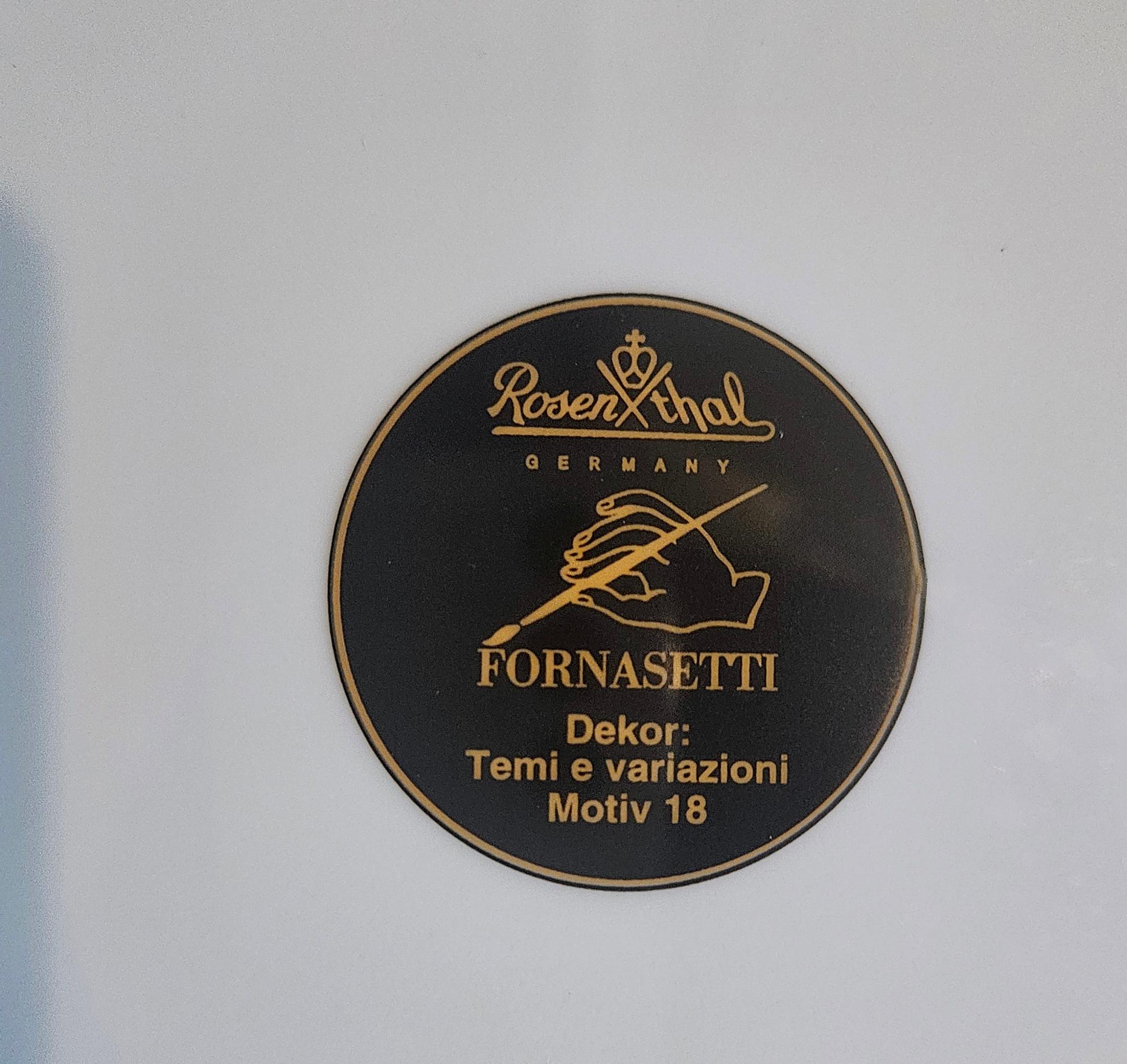 Rosenthal Porcelain Themes & Variations Plate For Piero Fornasetti, The Sun For Sale 2
