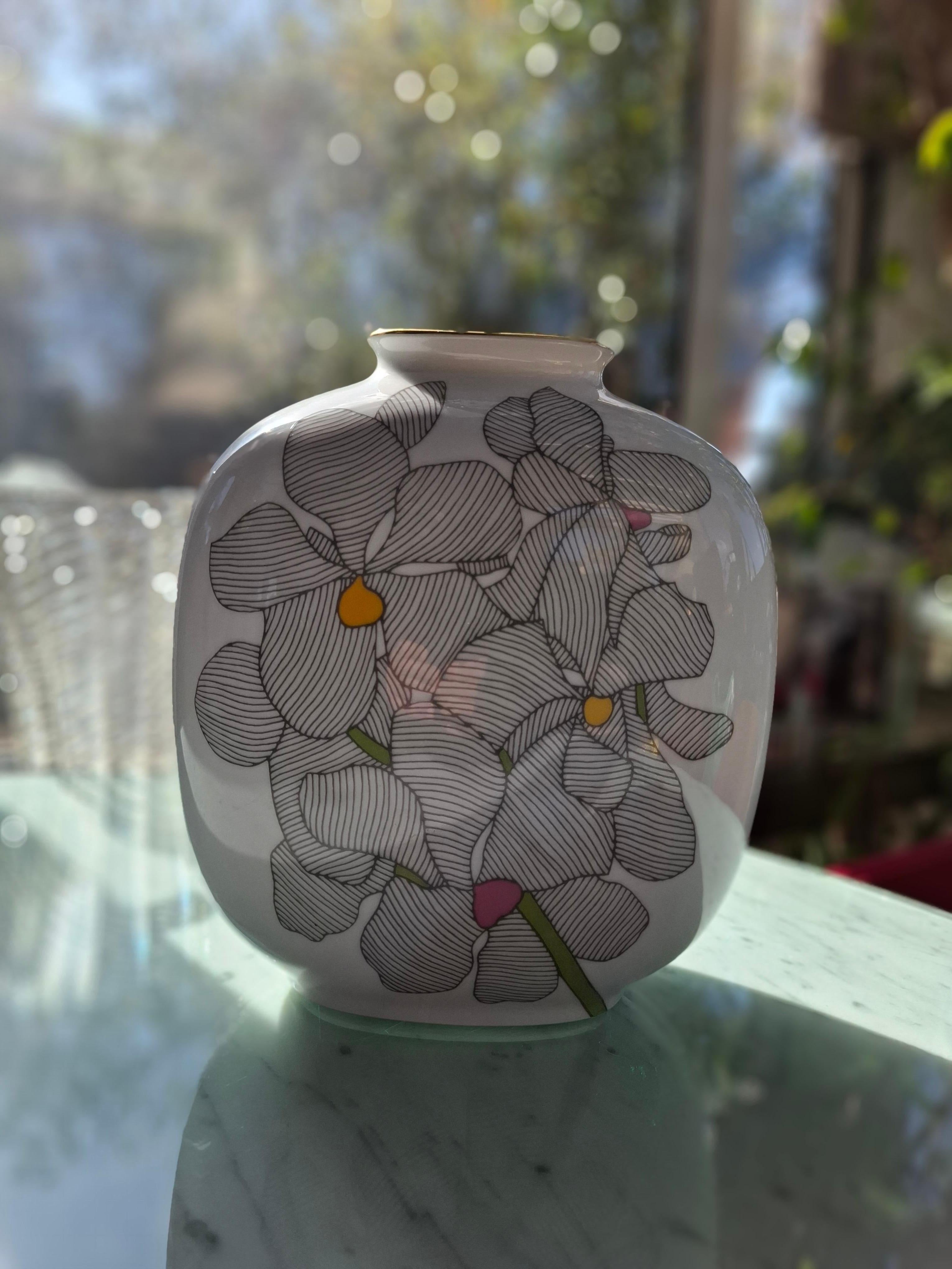 Fine XX secolo Vaso in porcellana Rosenthal 1970 Italia in vendita