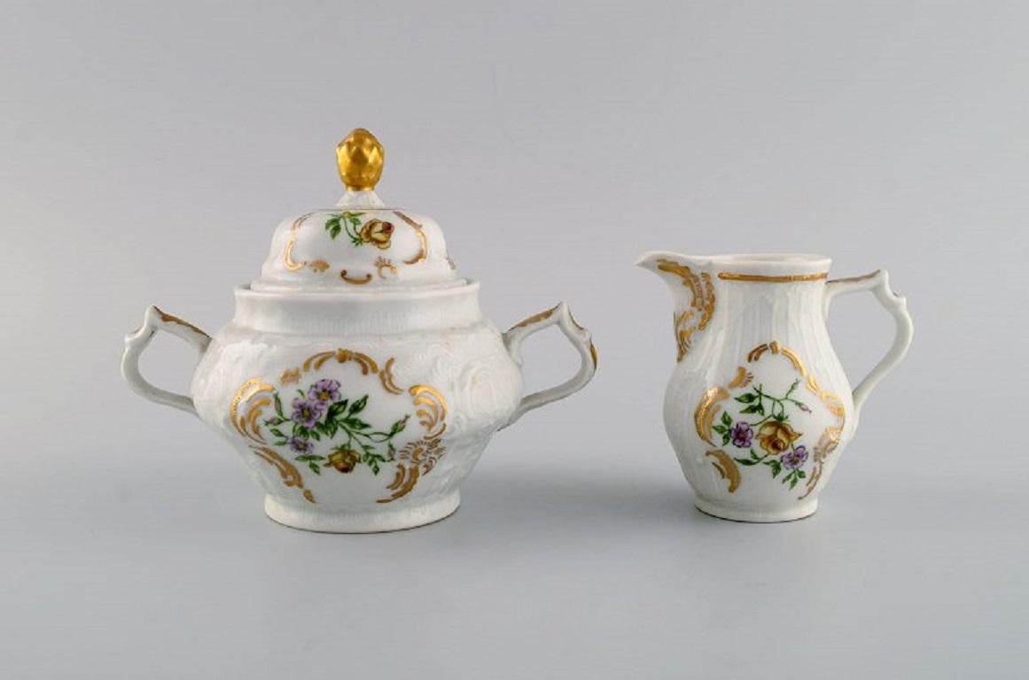 Porcelain Rosenthal Sanssouci Coffee Pot, Sugar Bowl and Cream Jug, 1950s For Sale