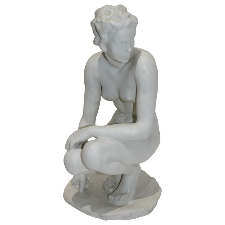Rosenthal Sculpture "Die Hockende" For Sale at 1stDibs | rosenthal statue,  die hockende rosenthal