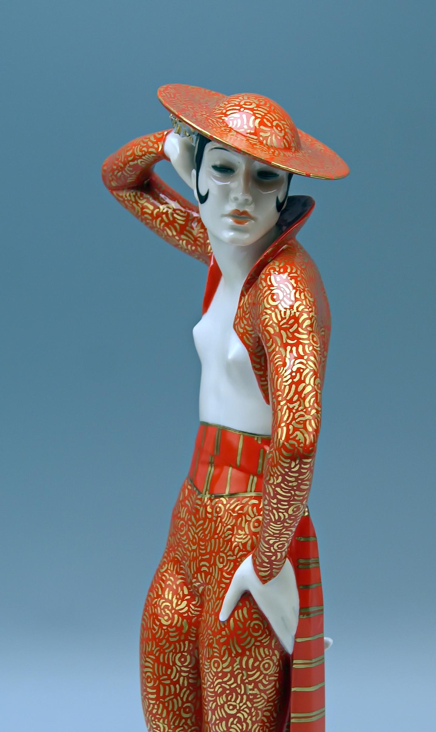 Hand-Painted Rosenthal Spanish Lady Dancer Carmen Selb, Germany, 1934 - height  15.94 inches