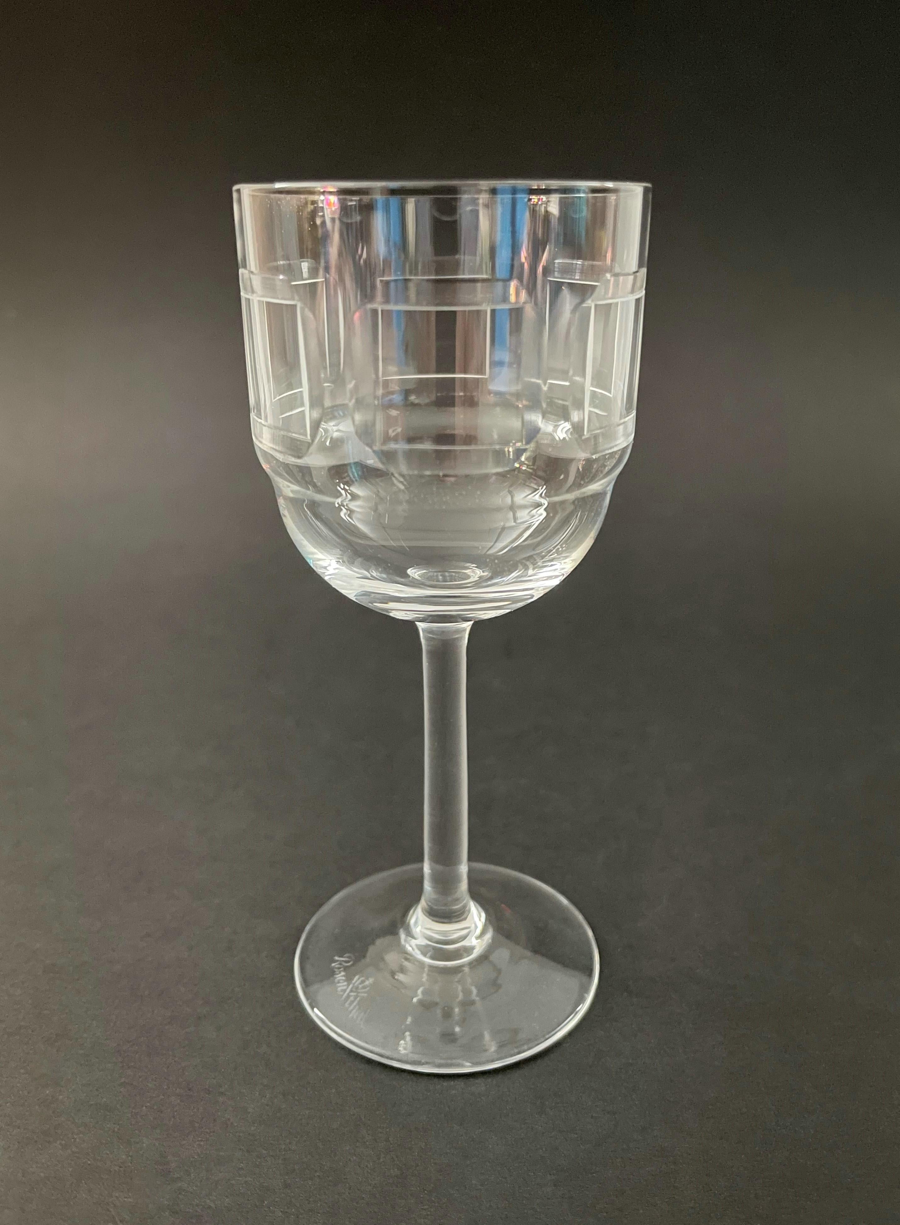 Mid-Century Modern ROSENTHAL - SQUARES - Mid Century Crystal Liqueur Glass - Germany - Circa 1960's For Sale