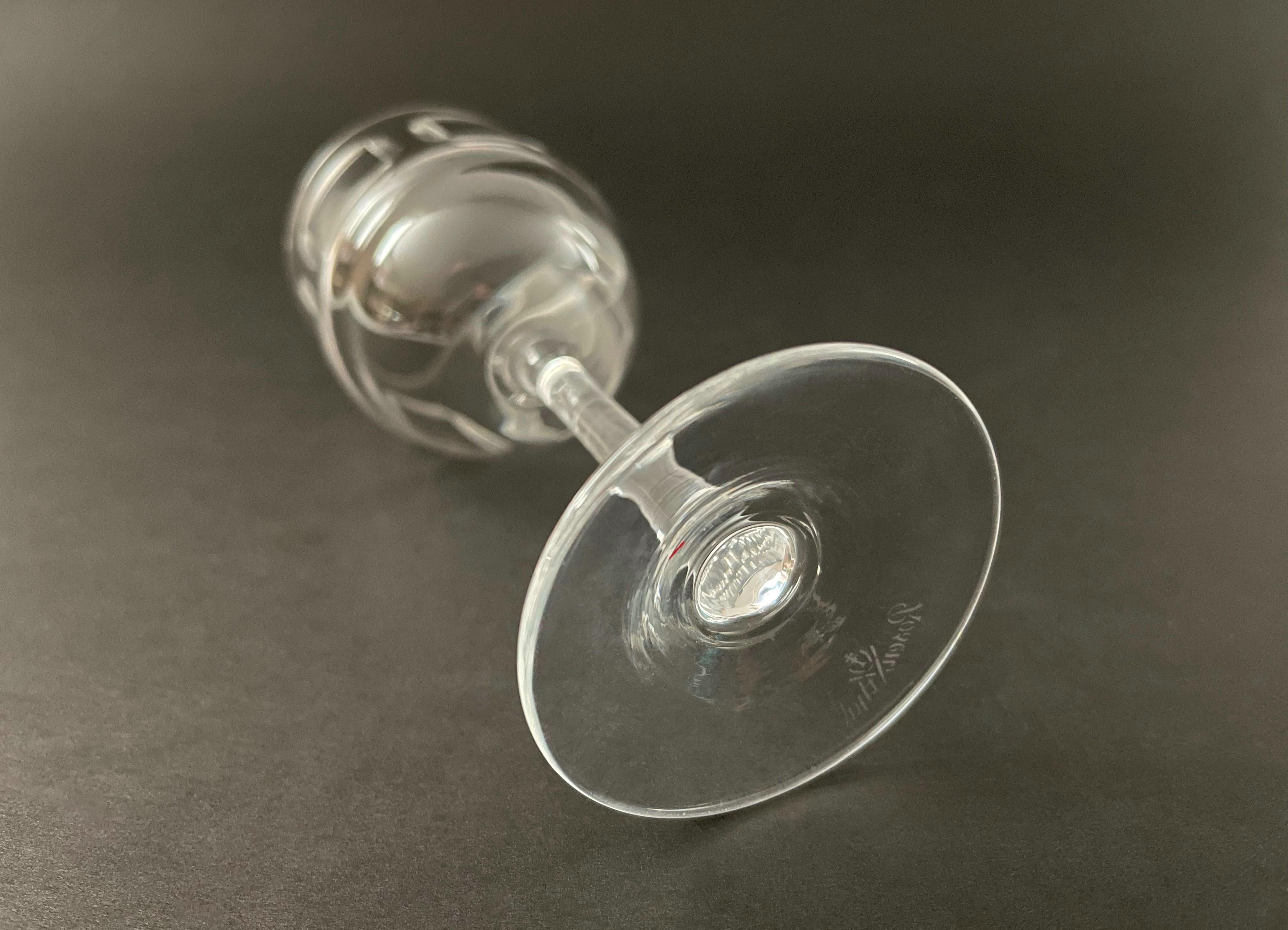 Fait main ROSENTHAL - SQUARES - Verre à liqueur en cristal du milieu du siècle - Allemagne - vers les années 1960 en vente