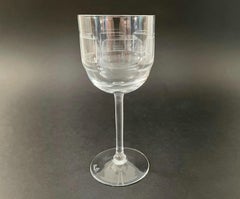 ROSENTHAL - SQUARES - Small Mid Century Crystal Wine Glass - Germany - C.1960's