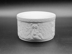 Rosenthal Studio Line Bjørn Wiinblad Matte White Porcelain Relief Covered Box