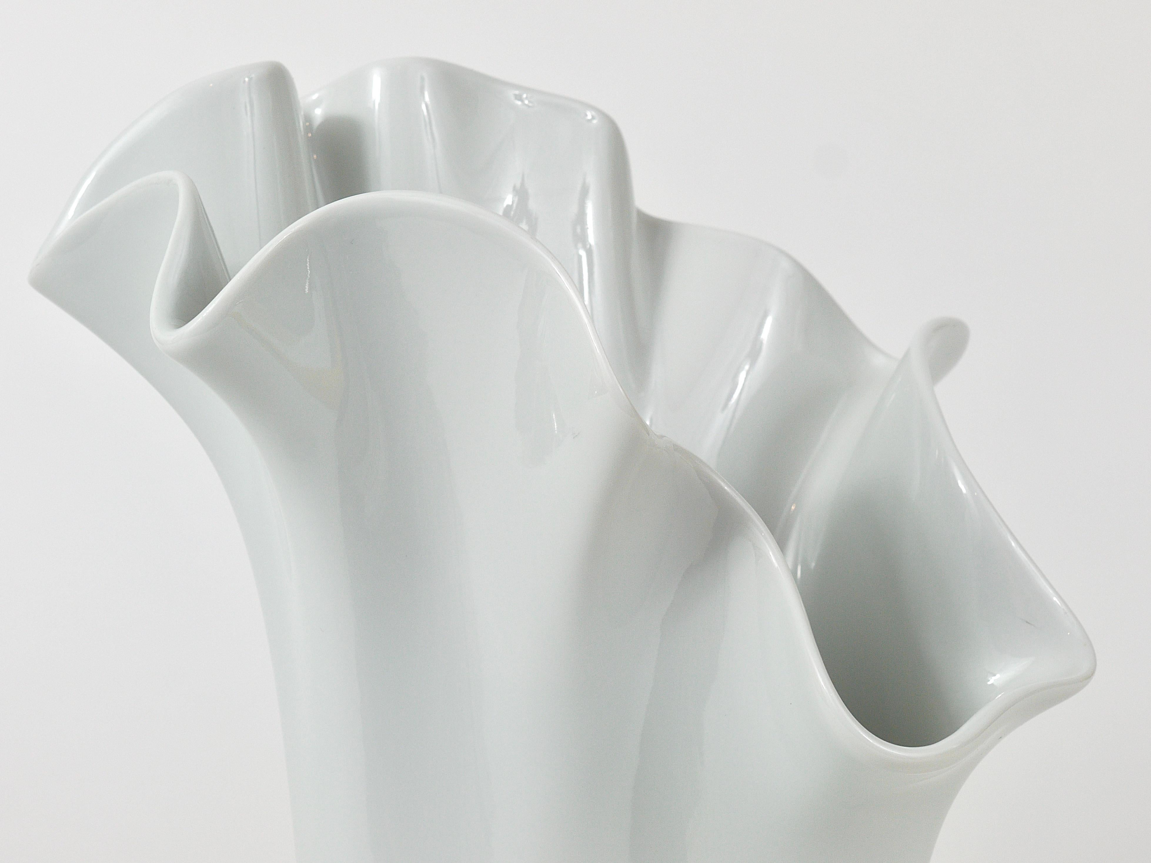 Rosenthal Studio-line Fazzoletto Asym Vase by Claus Josef Riedel, Germany, 1970s 3