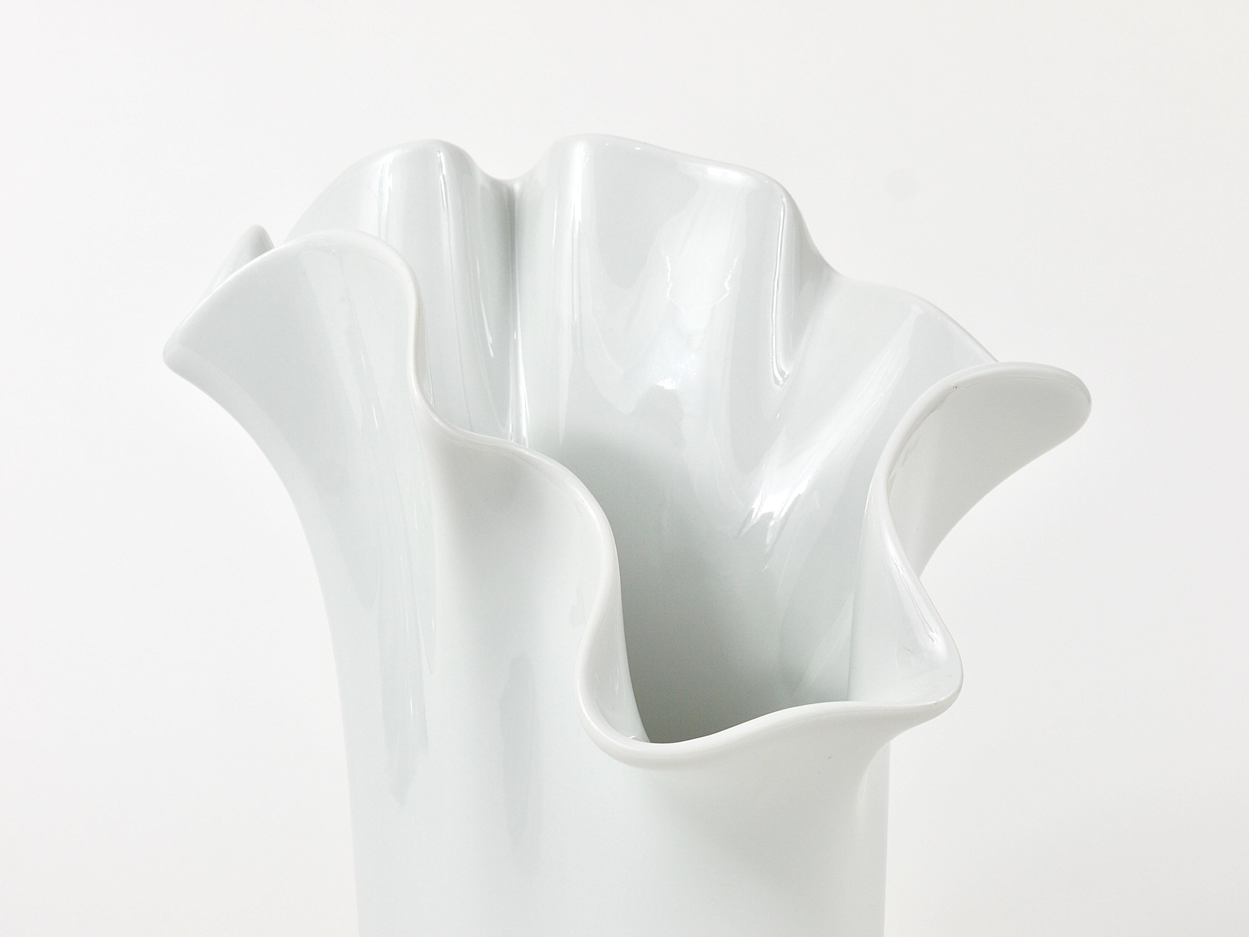 Rosenthal Studio-line Fazzoletto Asym Vase by Claus Josef Riedel, Germany, 1970s 4