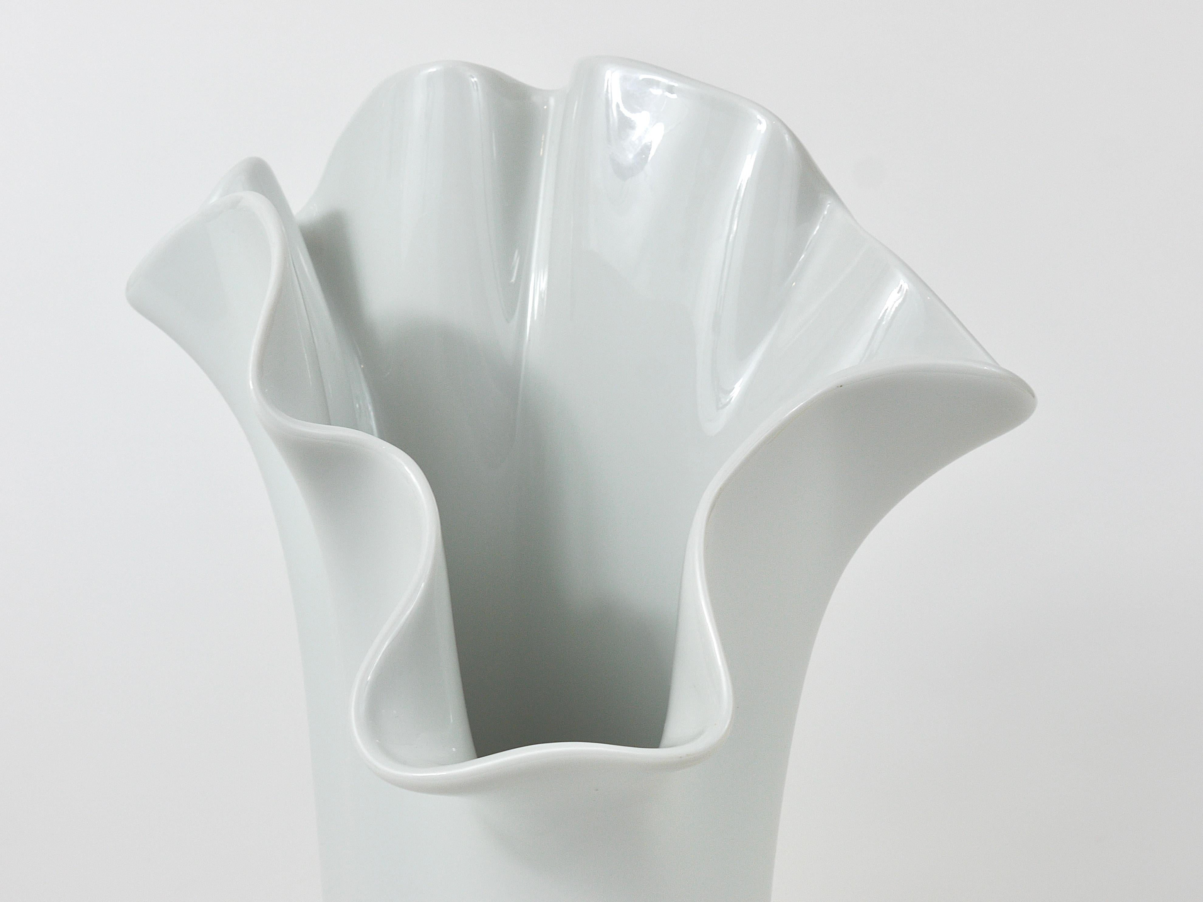 Rosenthal Studio-line Fazzoletto Asym Vase by Claus Josef Riedel, Germany, 1970s 5