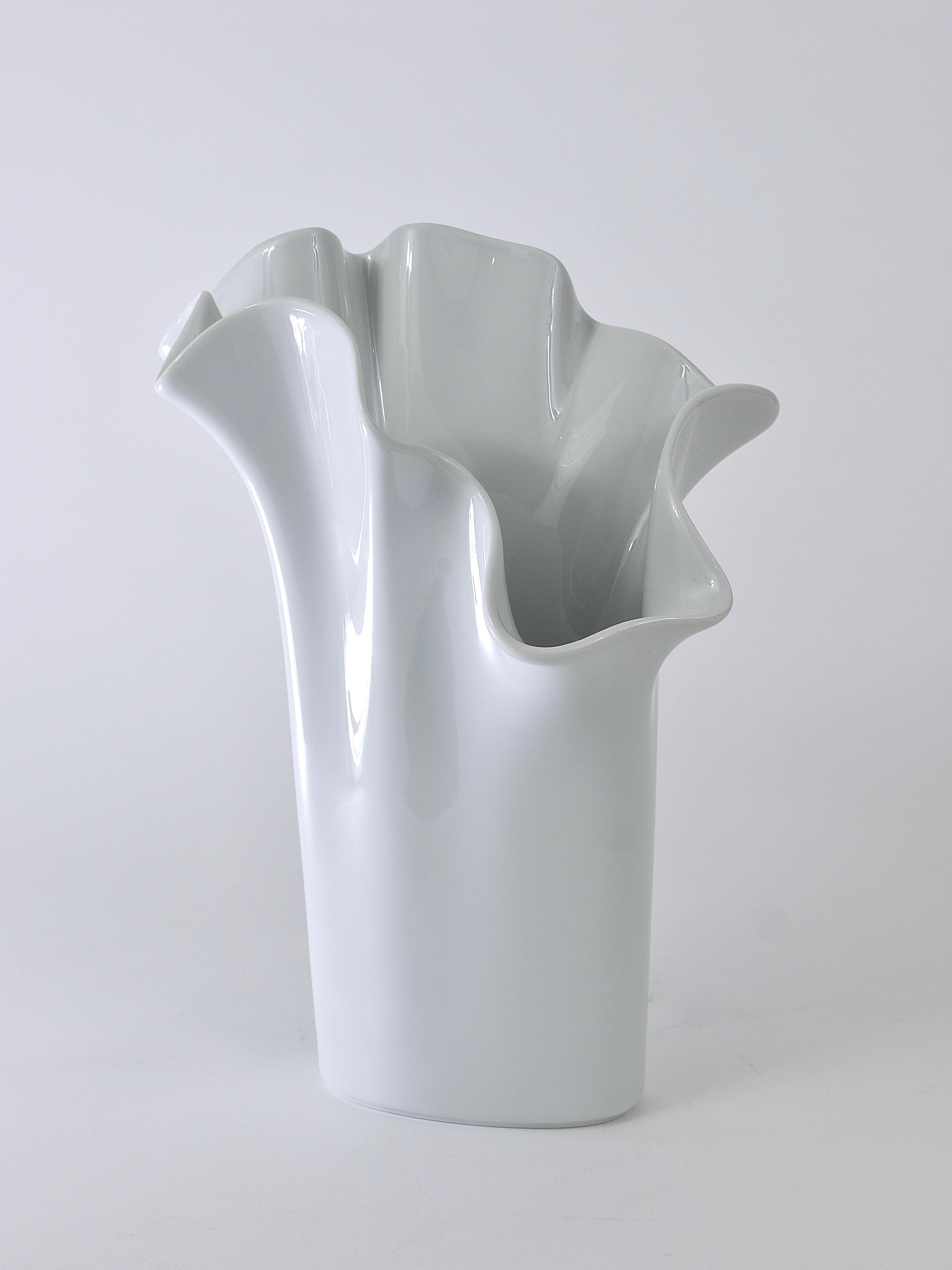 Rosenthal Studio-line Fazzoletto Asym Vase by Claus Josef Riedel, Germany, 1970s 6