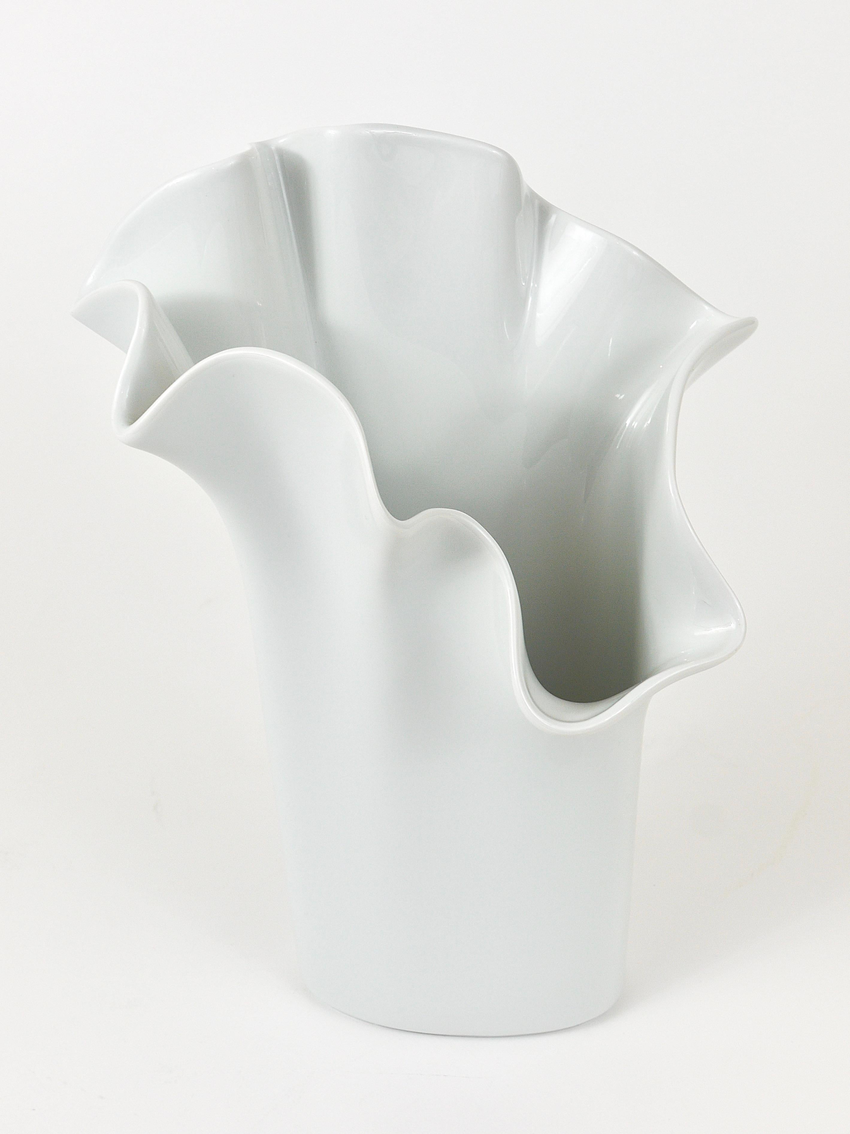 Rosenthal Studio-line Fazzoletto Asym Vase by Claus Josef Riedel, Germany, 1970s 7