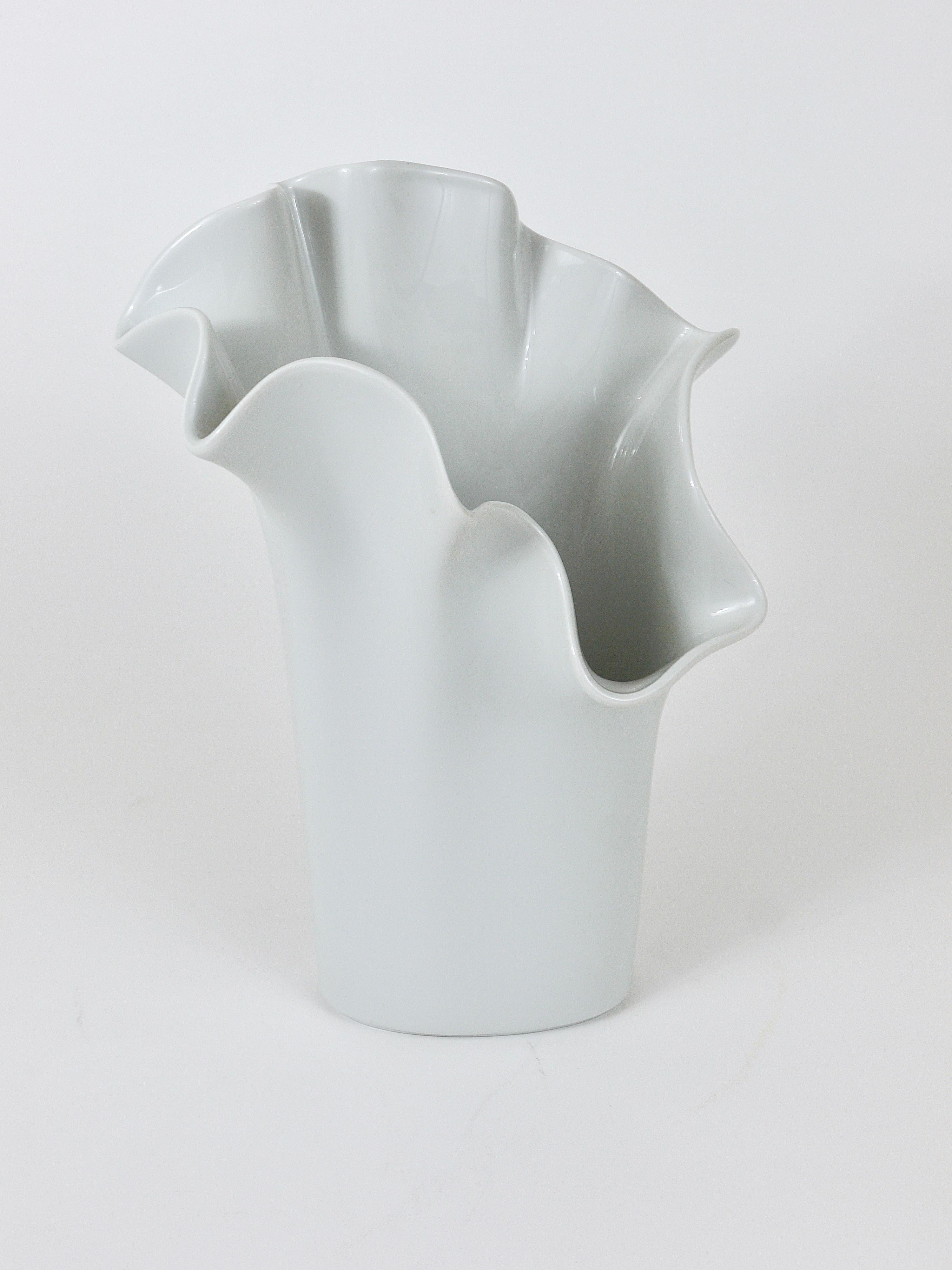 Rosenthal Studio-line Fazzoletto Asym Vase by Claus Josef Riedel, Germany, 1970s 9