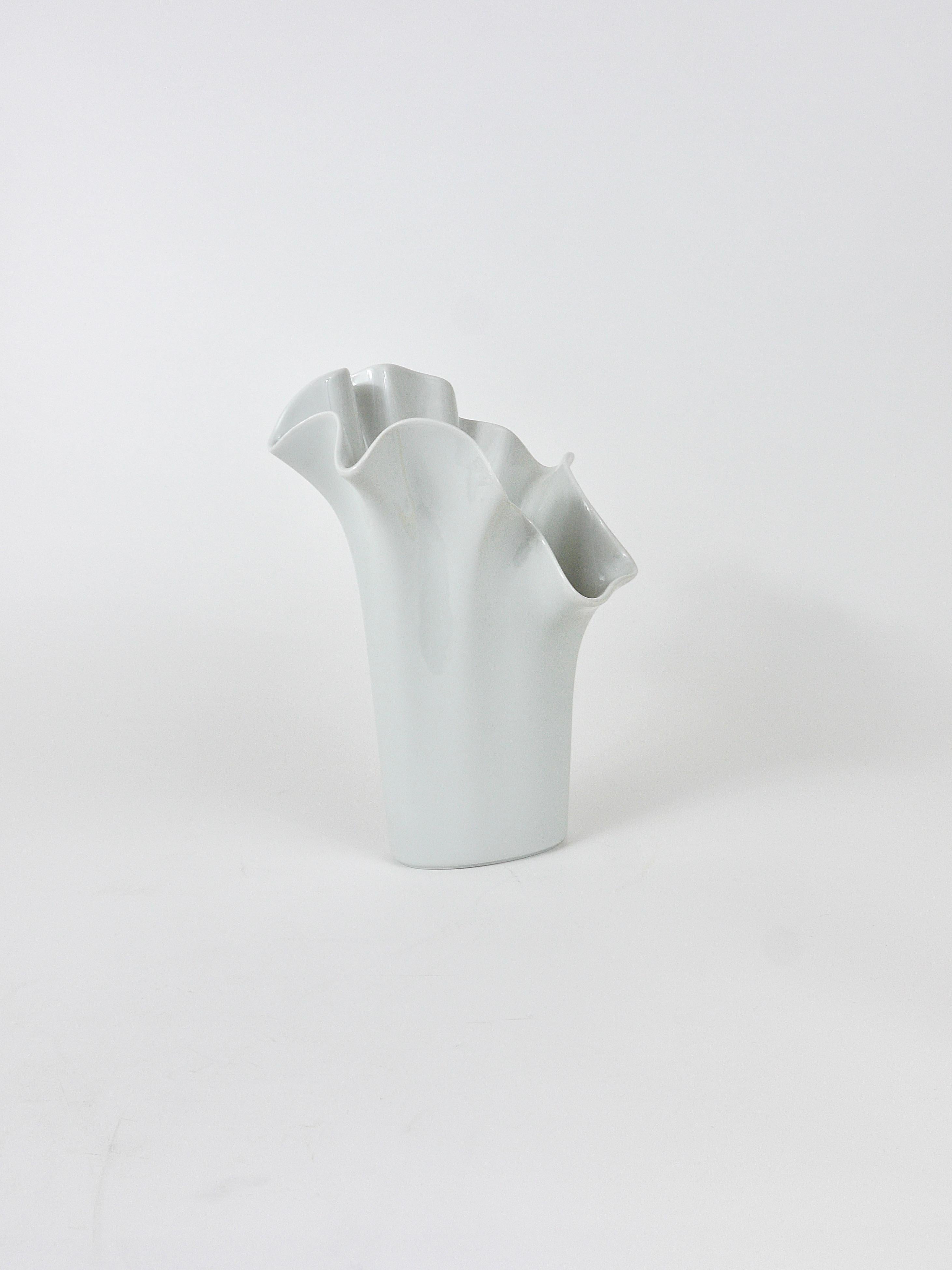 Rosenthal Studio-line Fazzoletto Asym Vase by Claus Josef Riedel, Germany, 1970s 10