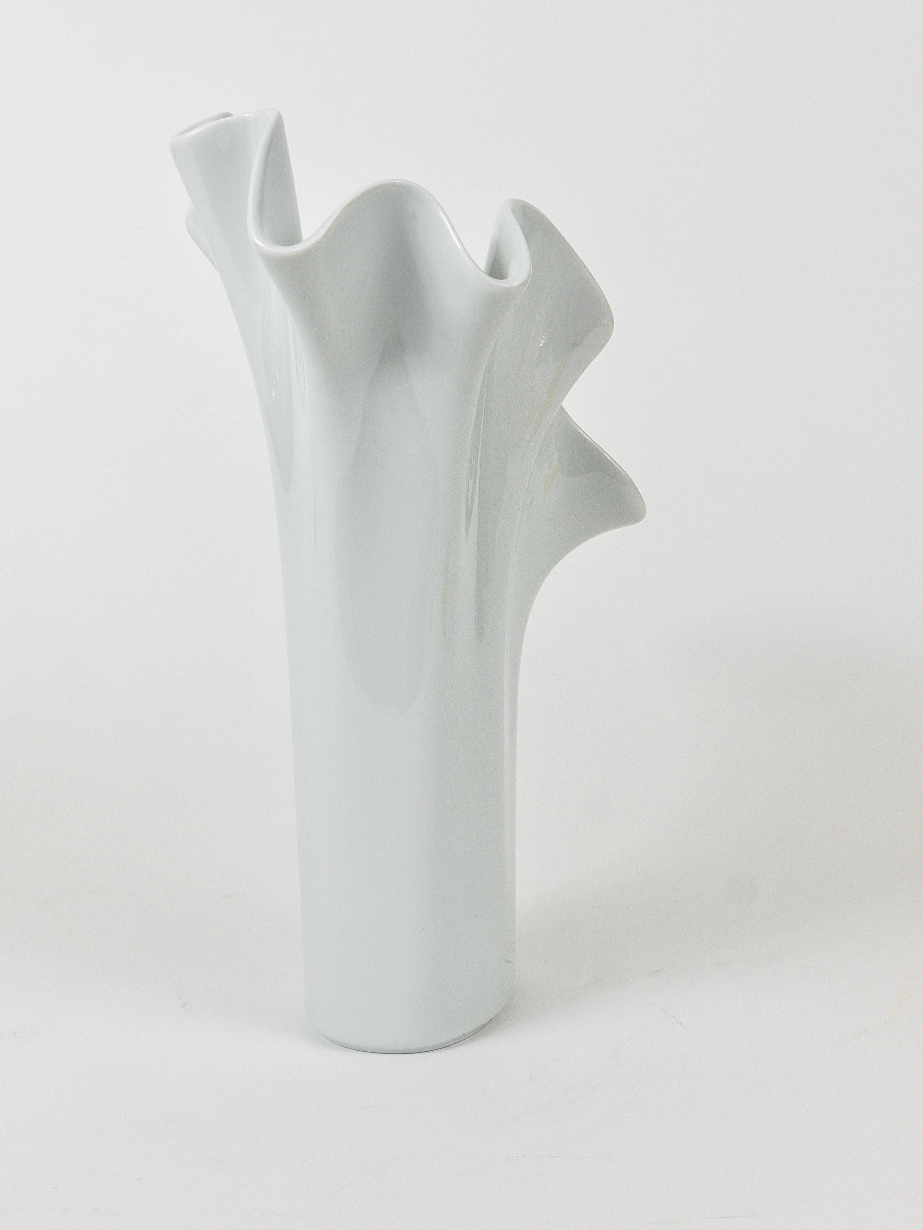 20th Century Rosenthal Studio-line Fazzoletto Asym Vase by Claus Josef Riedel, Germany, 1970s