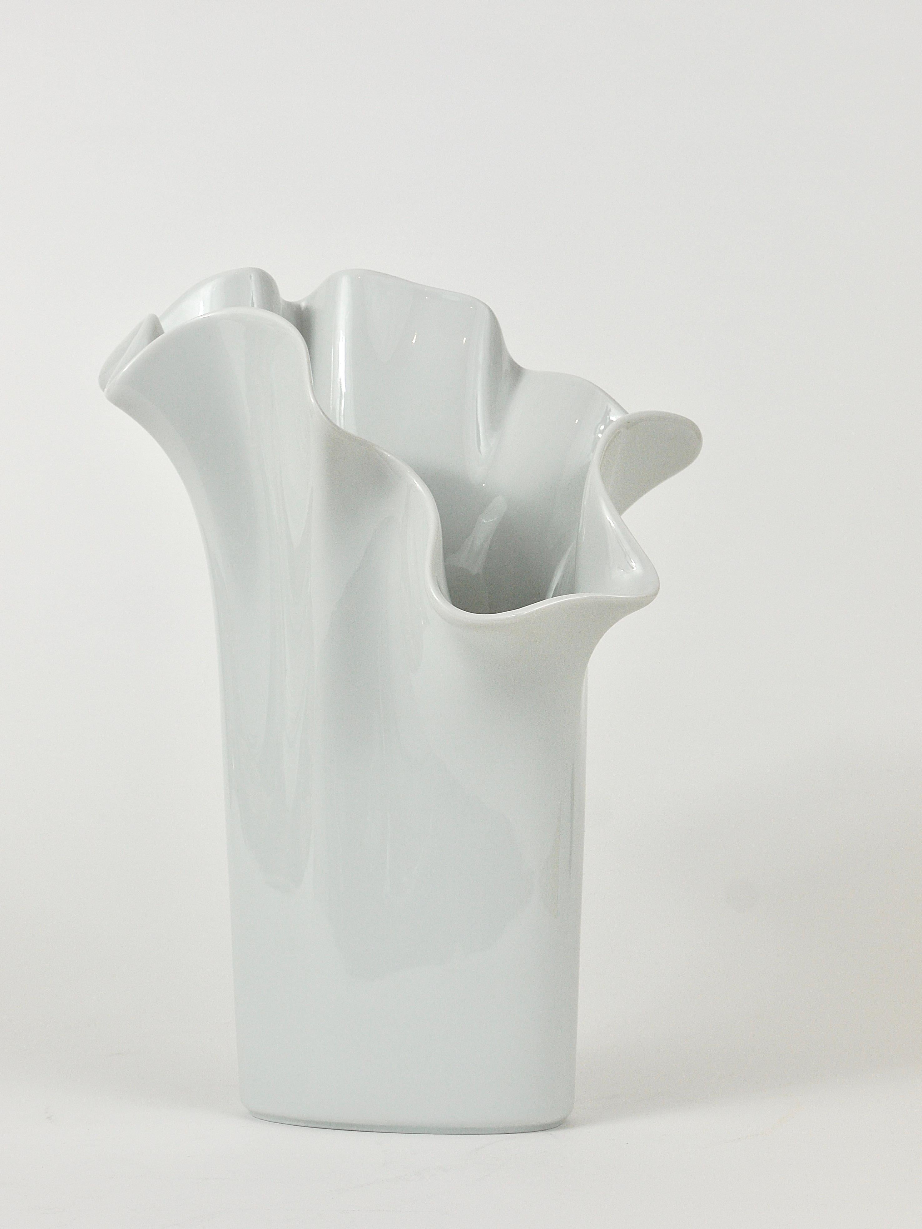 Rosenthal Studio-line Fazzoletto Asym Vase by Claus Josef Riedel, Germany, 1970s 1