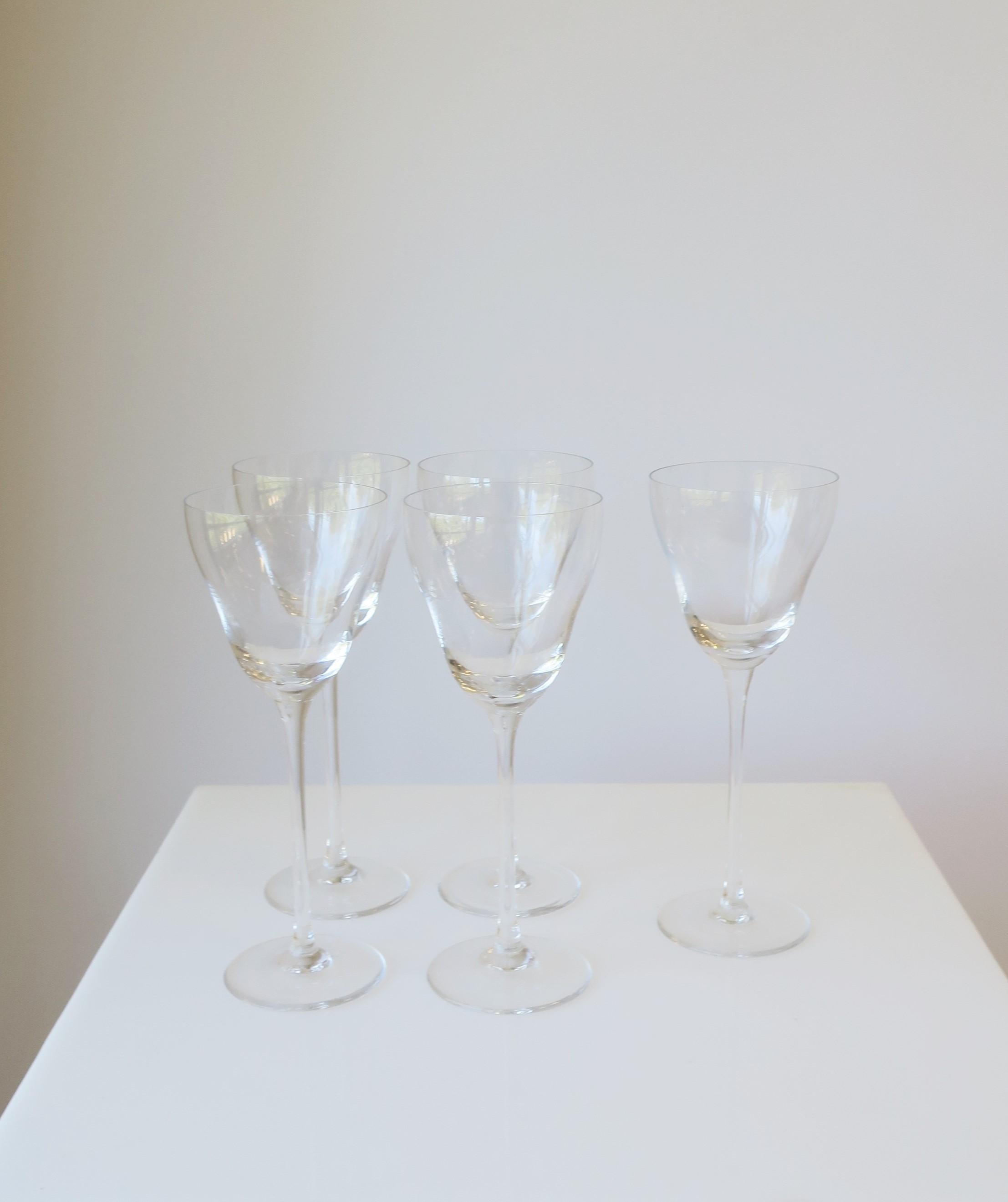 Rosenthal Studio-Line German Crystal Cocktail or Aperitif Glasses, Set of 5 For Sale 4