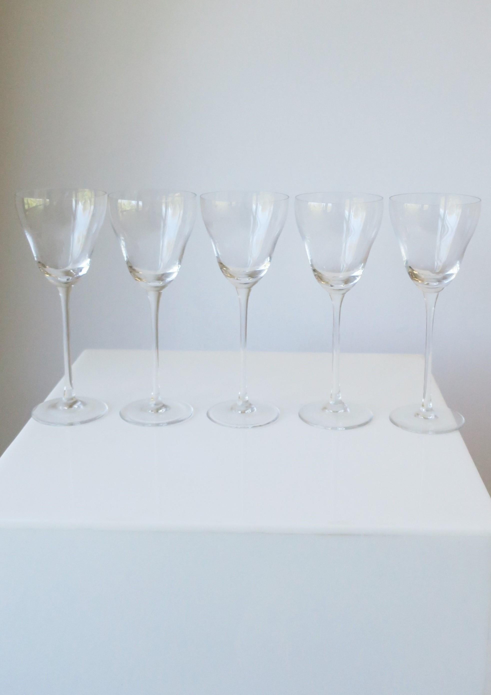 Mid-Century Modern Verres de cocktail ou d'appérimentation en cristal allemand Rosenthal Studio-Line, lot de 5 en vente