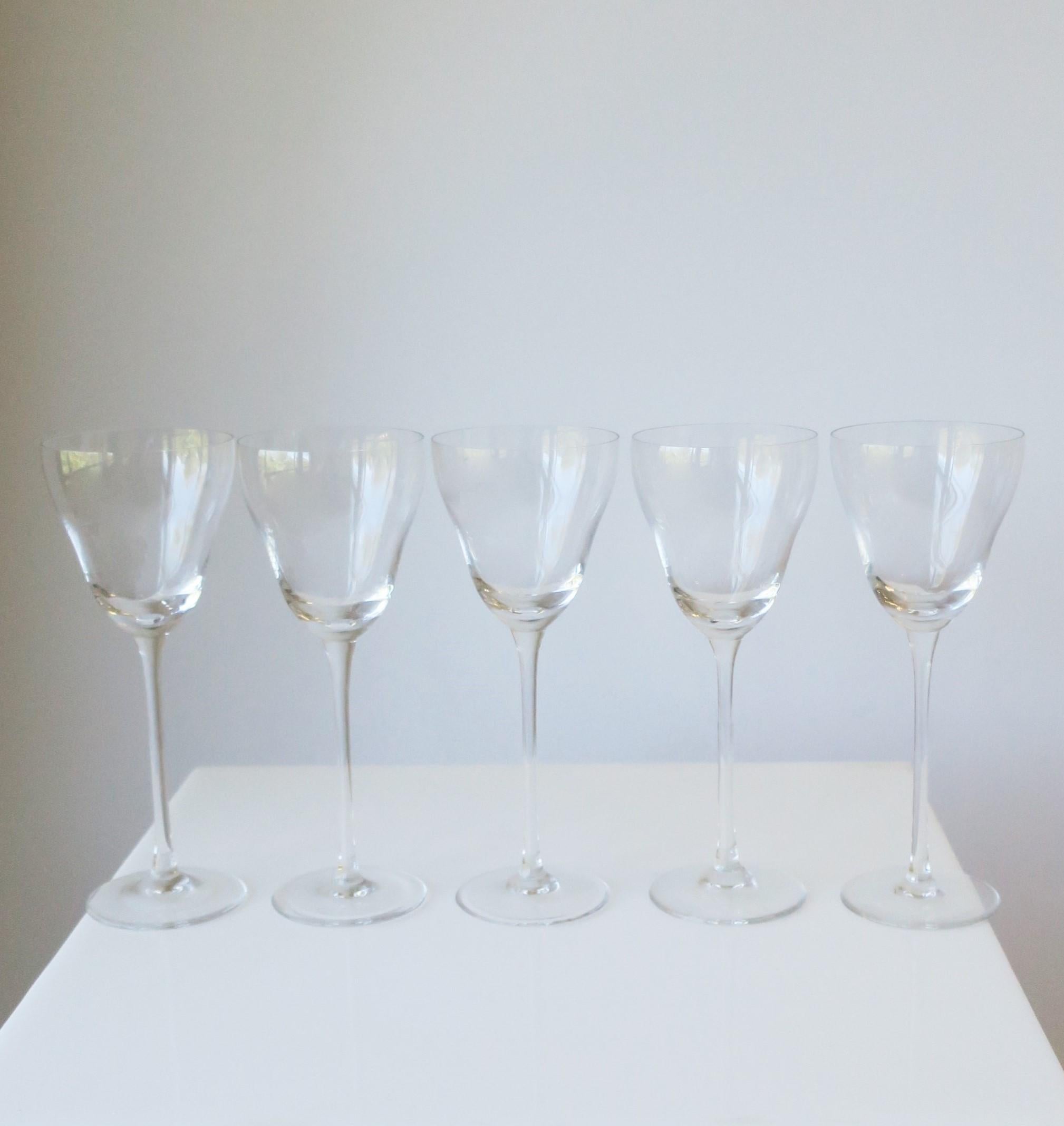 Set von 5 Cocktail- oderperitifgläsern aus deutschem Kristall von Rosenthal Studio-Line (Deutsch) im Angebot