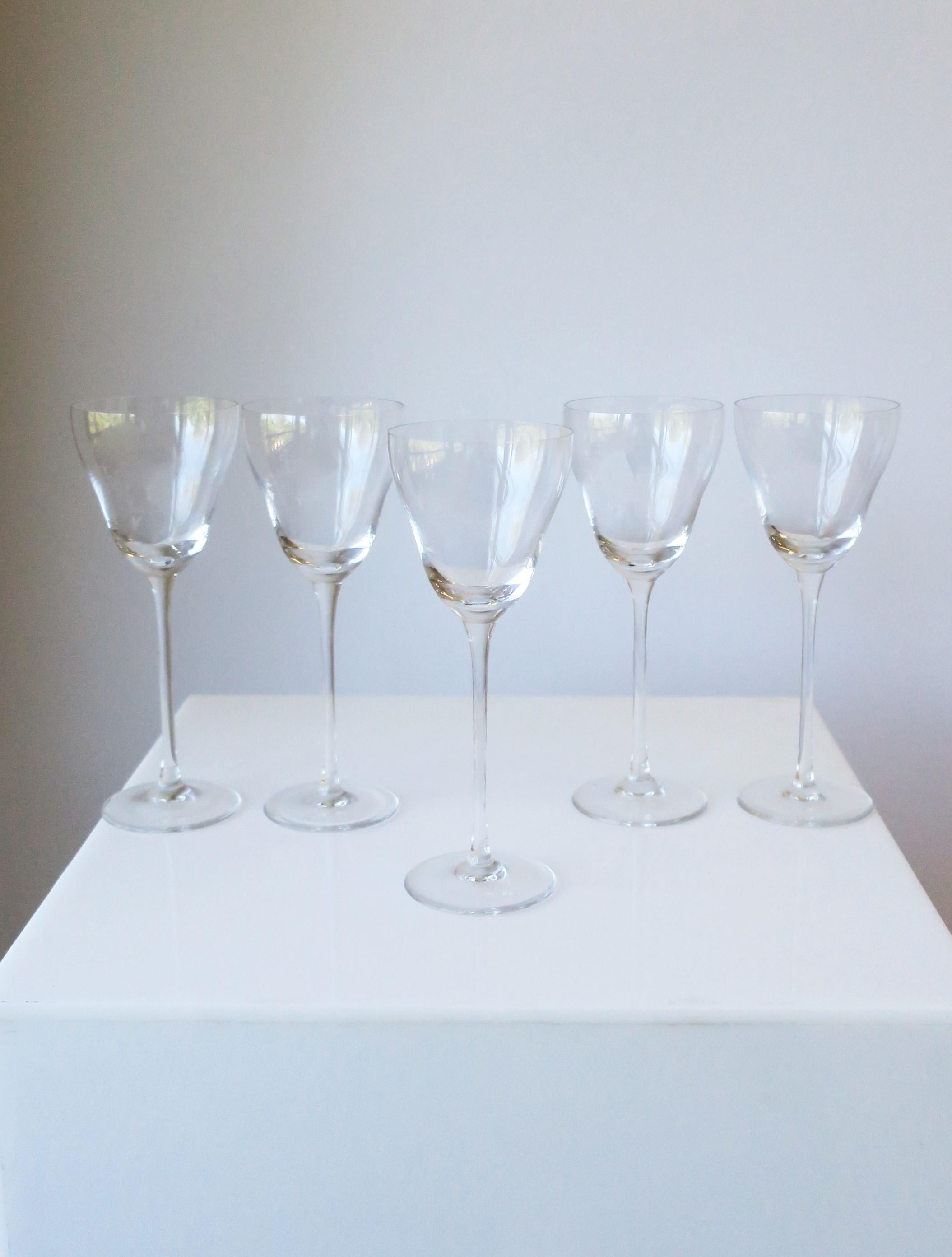 Mid-Century Modern Rosenthal Studio-Line German Crystal Cocktail or Aperitif Glasses, Set of 5 For Sale