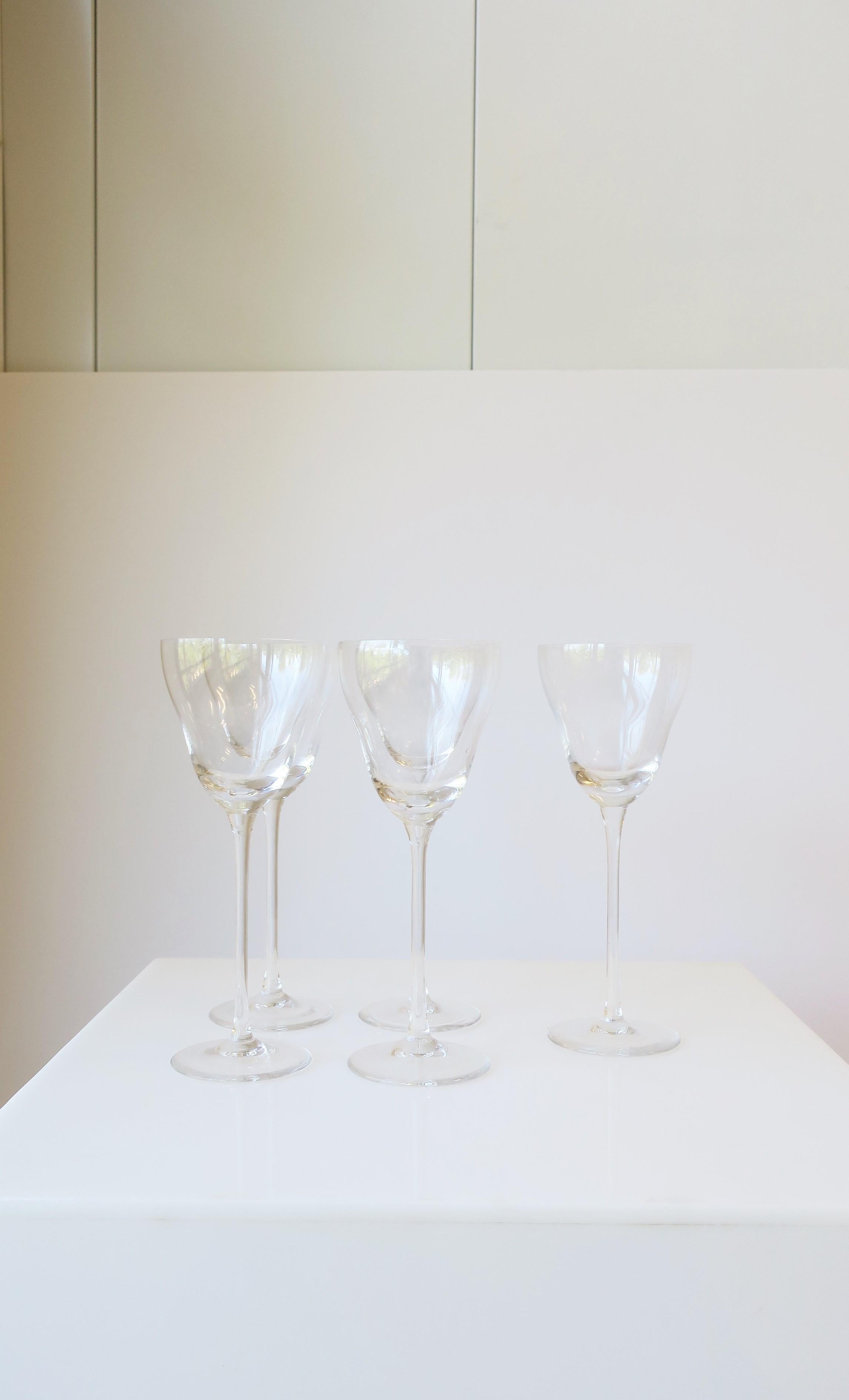 20th Century Rosenthal Studio-Line German Crystal Cocktail or Aperitif Glasses, Set of 5 For Sale