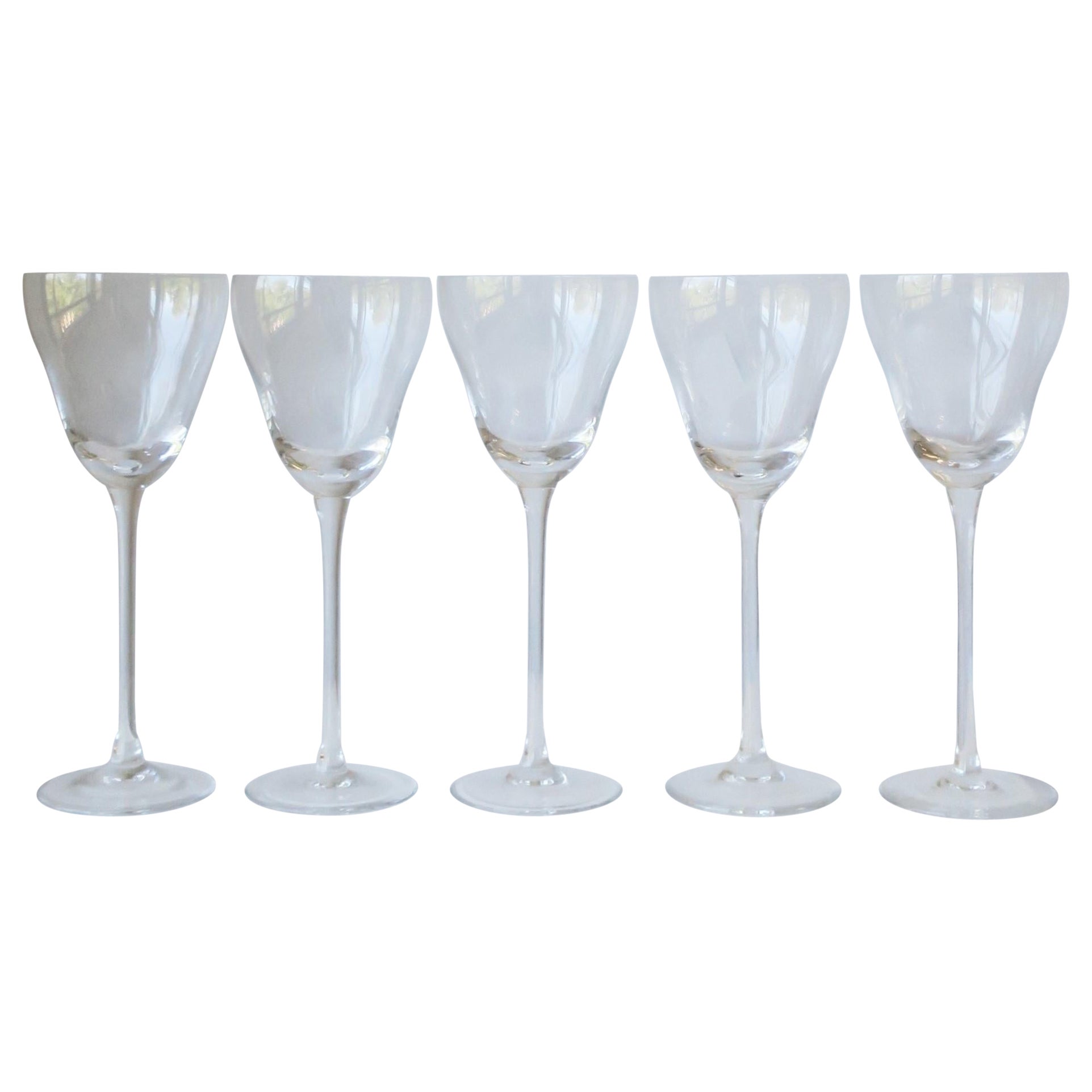 Rosenthal Studio-Line German Crystal Cocktail or Aperitif Glasses, Set of 5