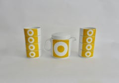Rosenthal Studio-Line Germany Yellow on White O Ten Piece Tea Set