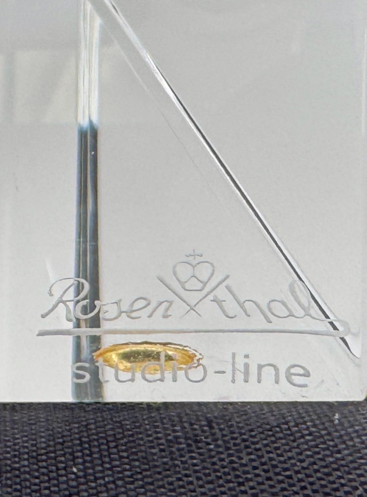 Rosenthal Studio-Line Lucite and Frosted Glass Cube Ashtray or Vide-Poche, 1970s For Sale 2