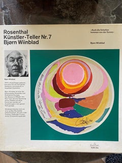 Piatto in porcellana dello Studio Rosenthal A di Björn Wiinblad "Edizione limitata".