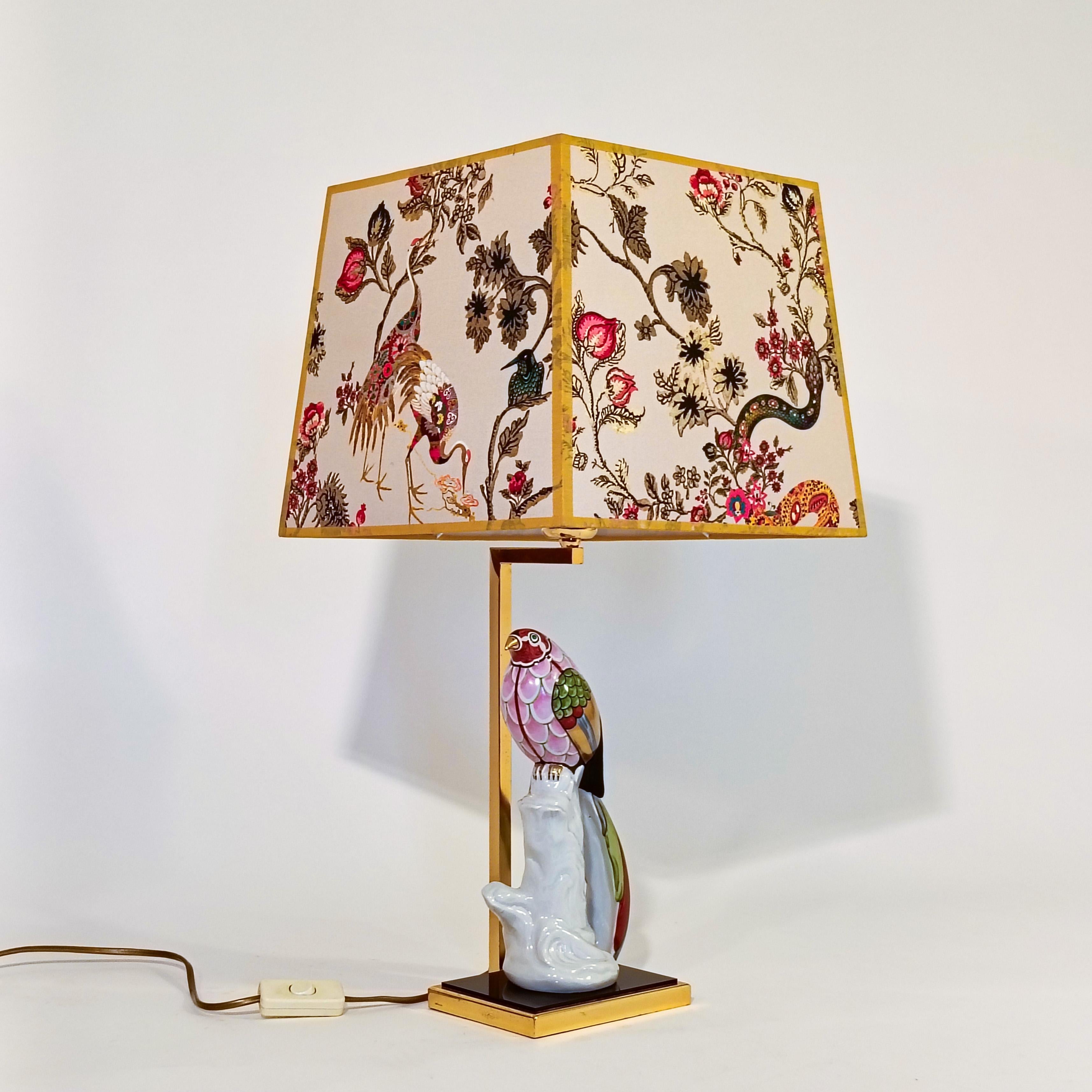Hollywood Regency Rosenthal Studio-Line. Porcelain table lamp, Germany, 1980s For Sale