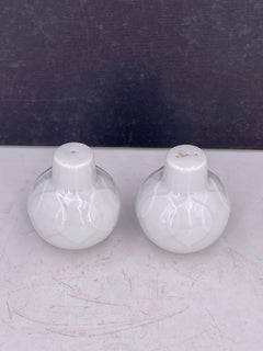 Rosenthal Studio Line White Porcelain Lotus Salt & Pepper by Bjorn Wiinblad