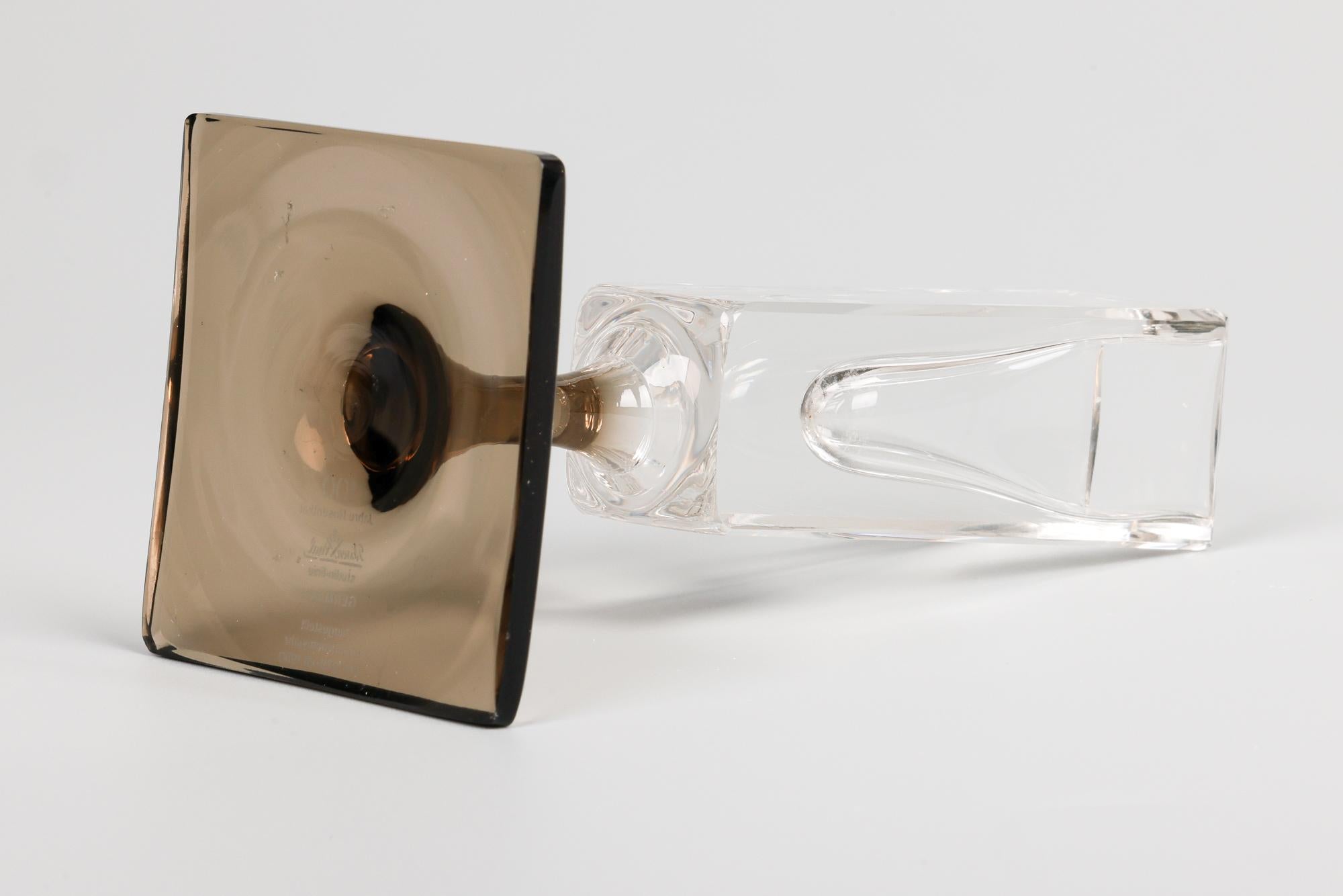 Vaso in vetro Rosenthal Studio-Linie Centenary Linear Smoke Pattern Solifleur in vendita 6