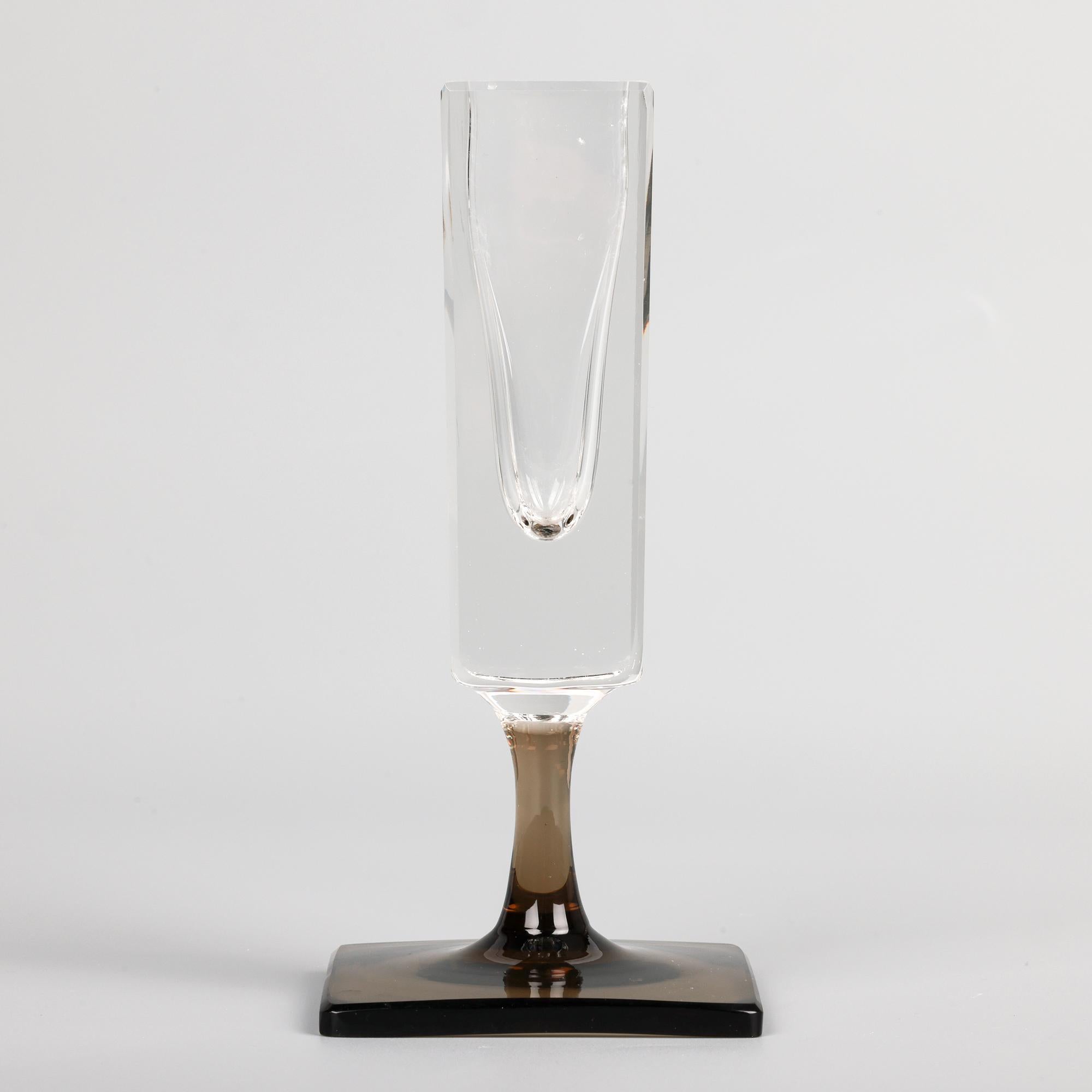 Vaso in vetro Rosenthal Studio-Linie Centenary Linear Smoke Pattern Solifleur in vendita 8