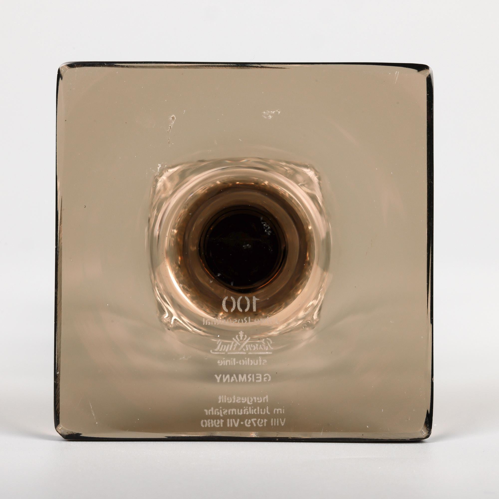 Vaso in vetro Rosenthal Studio-Linie Centenary Linear Smoke Pattern Solifleur in vendita 9