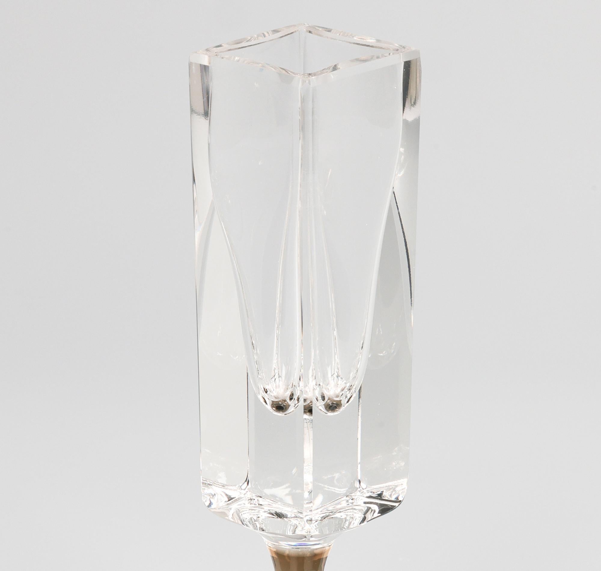 Vaso in vetro Rosenthal Studio-Linie Centenary Linear Smoke Pattern Solifleur In condizioni buone in vendita a Bishop's Stortford, Hertfordshire