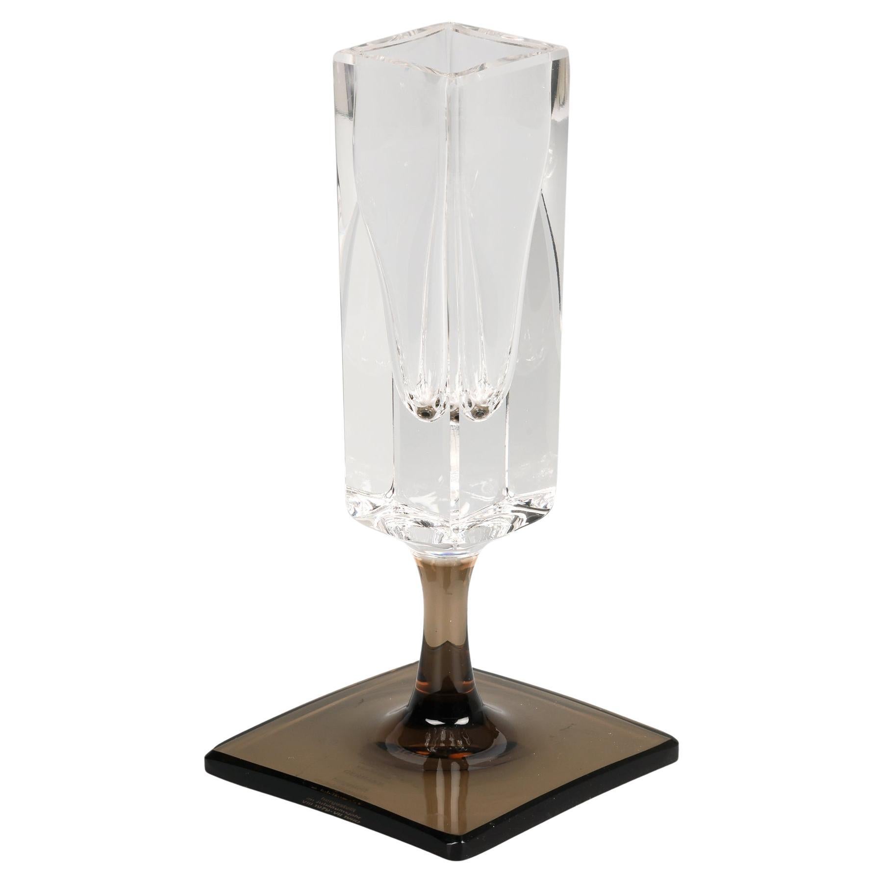 Vaso in vetro Rosenthal Studio-Linie Centenary Linear Smoke Pattern Solifleur in vendita