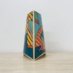 Rosenthal studio linie flash one vase keramik , 1980er Memphis