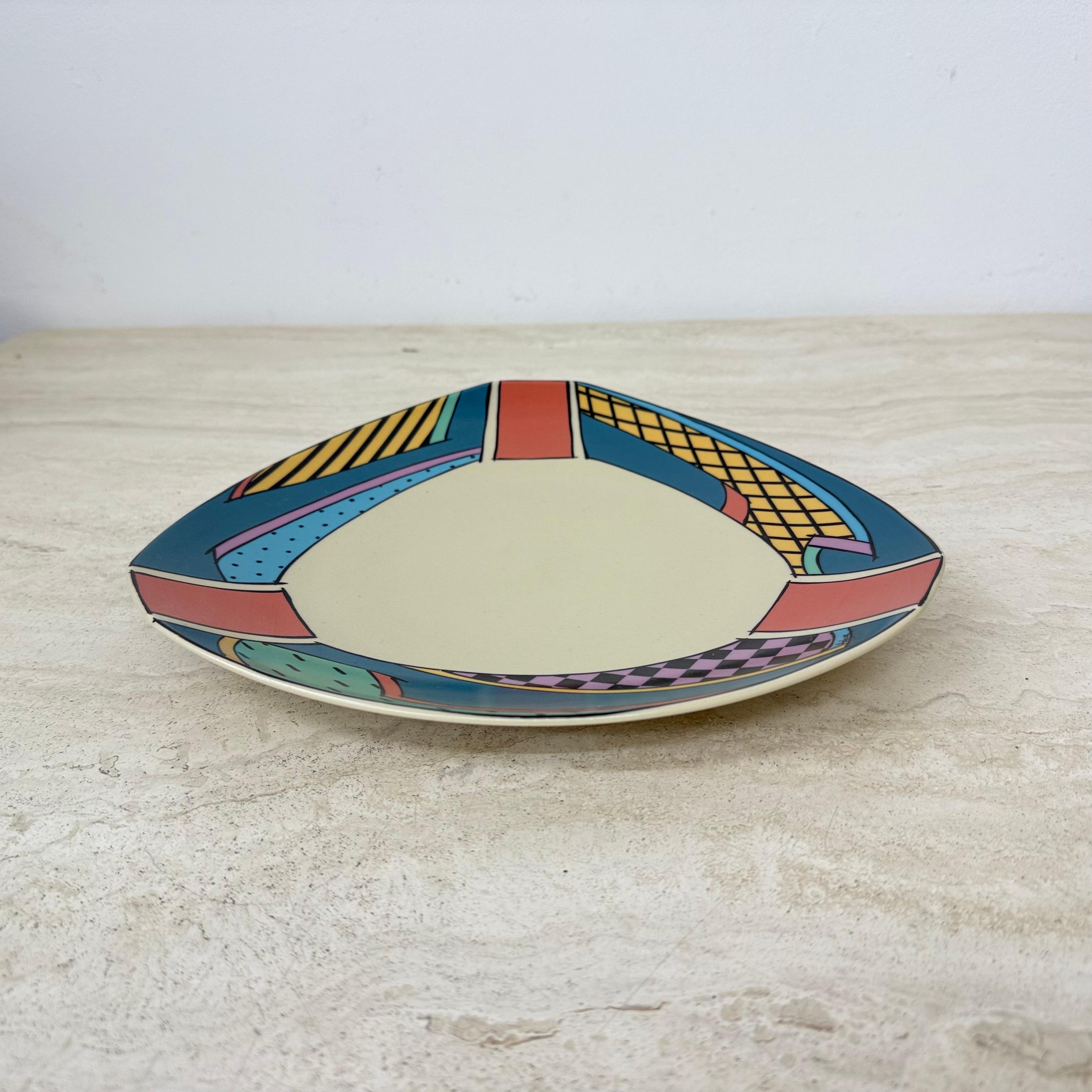 Rosenthal studio linie flash un jarron ceramica , 1980s Memphis finales del siglo XX en venta