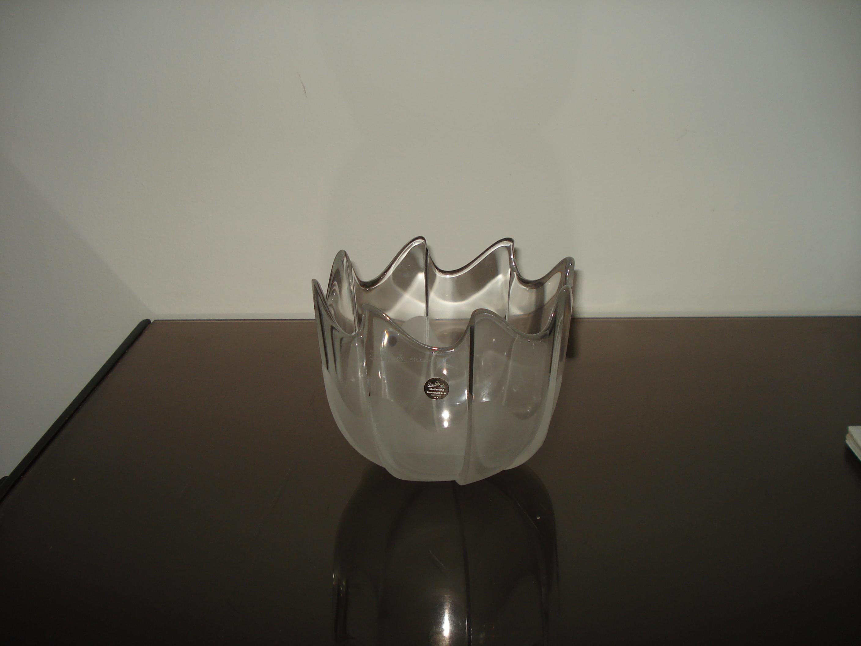 Rosenthal Studio-Linie Bol de cristal esmerilado en Excelente estado para la venta en Bochum, NRW