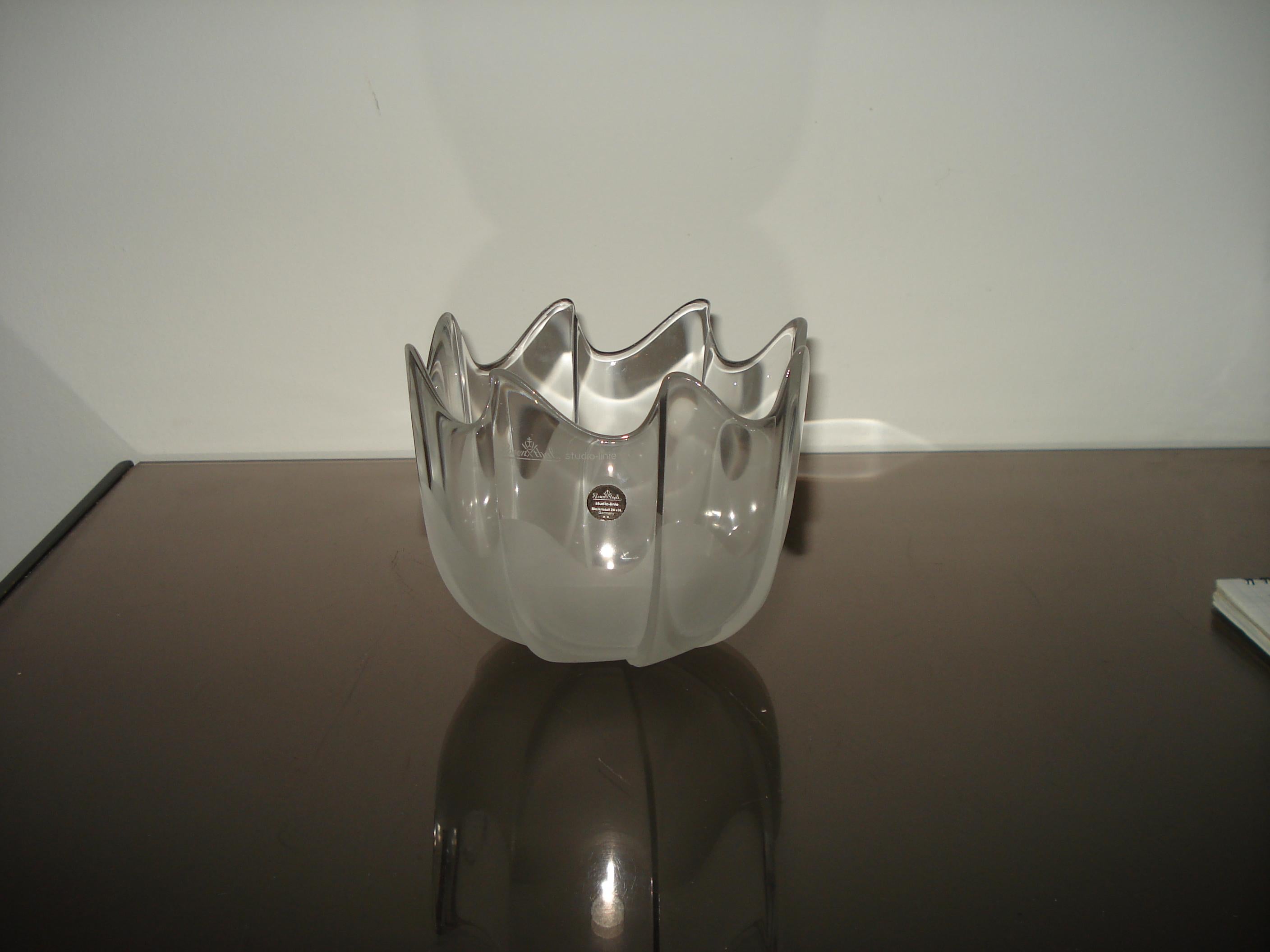 Rosenthal Studio-Linie Bol de cristal esmerilado finales del siglo XX en venta